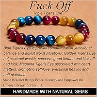 Vista 349 de MASSIVE BEADS Pulsera elástica de yoga hecha a mano con piedra natural, cristal curativo, energía, regalos para adultos unisex de 0.157 in, 0.236