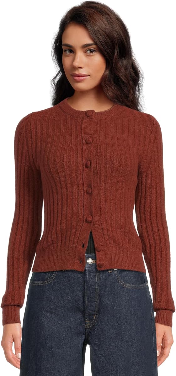 Madewell Women's Ribbed Button Front Cardigan