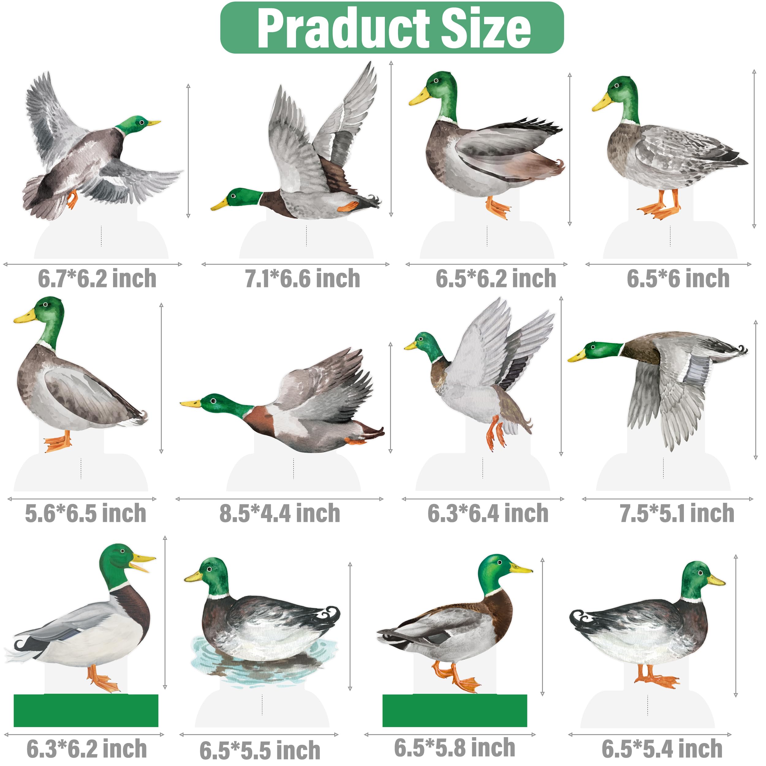 Mallard Duck Honeycomb Centerpieces Mallard Duck Table Decoration Hunting Duck Birthday Party Decoration Hunting Party Table Centerpieces Duck Centerpieces for Table