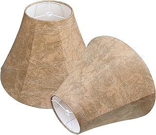 TOOTOO STAR Lamp shades Set of 2,Imitation Sheepskin LampShade Royal Style 6