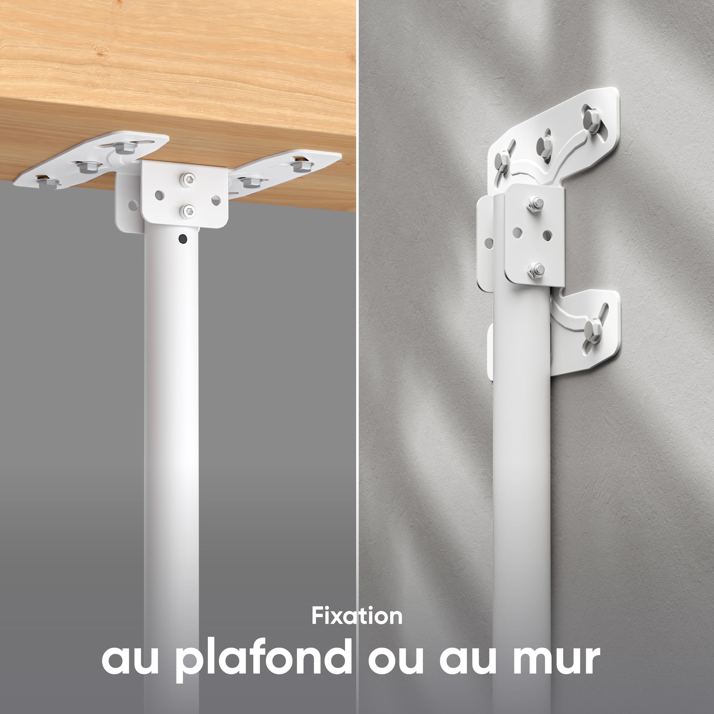 ONKRON Support TV Plafond Long pour 32 - 80 Ecran, Bras Articulé TV Plafond Poids de 68,2 kg, Bras Television Mural VESA 100x100-600x400, Support Plafond TV Inclinable Pivotant Noir N2L-B ONKRON Support TV Plafond Long pour 32 - 80 Ecran, Bras Articulé TV Plafond Poids de 68,2 kg, Bras Television Mural VESA 100x100-600x400, Support Plafond TV Inclinable Pivotant Noir N2L-B