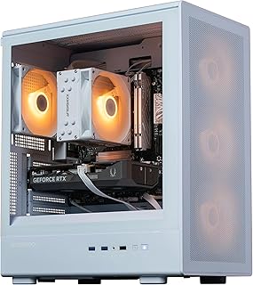 Aftershock Gaming PC | RTX 5060 8GB | AMD Ryzen 5 7500F | 16GB RAM | 1TB SSD | Windows 11 Home | Cloud White Desktop Computer
