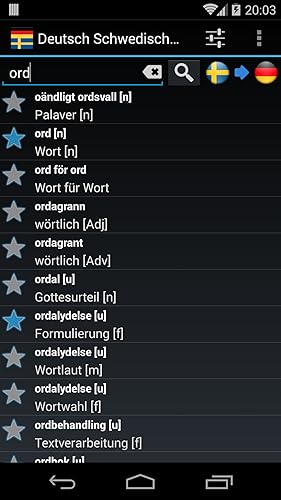 Offline German Swedish Dictionary