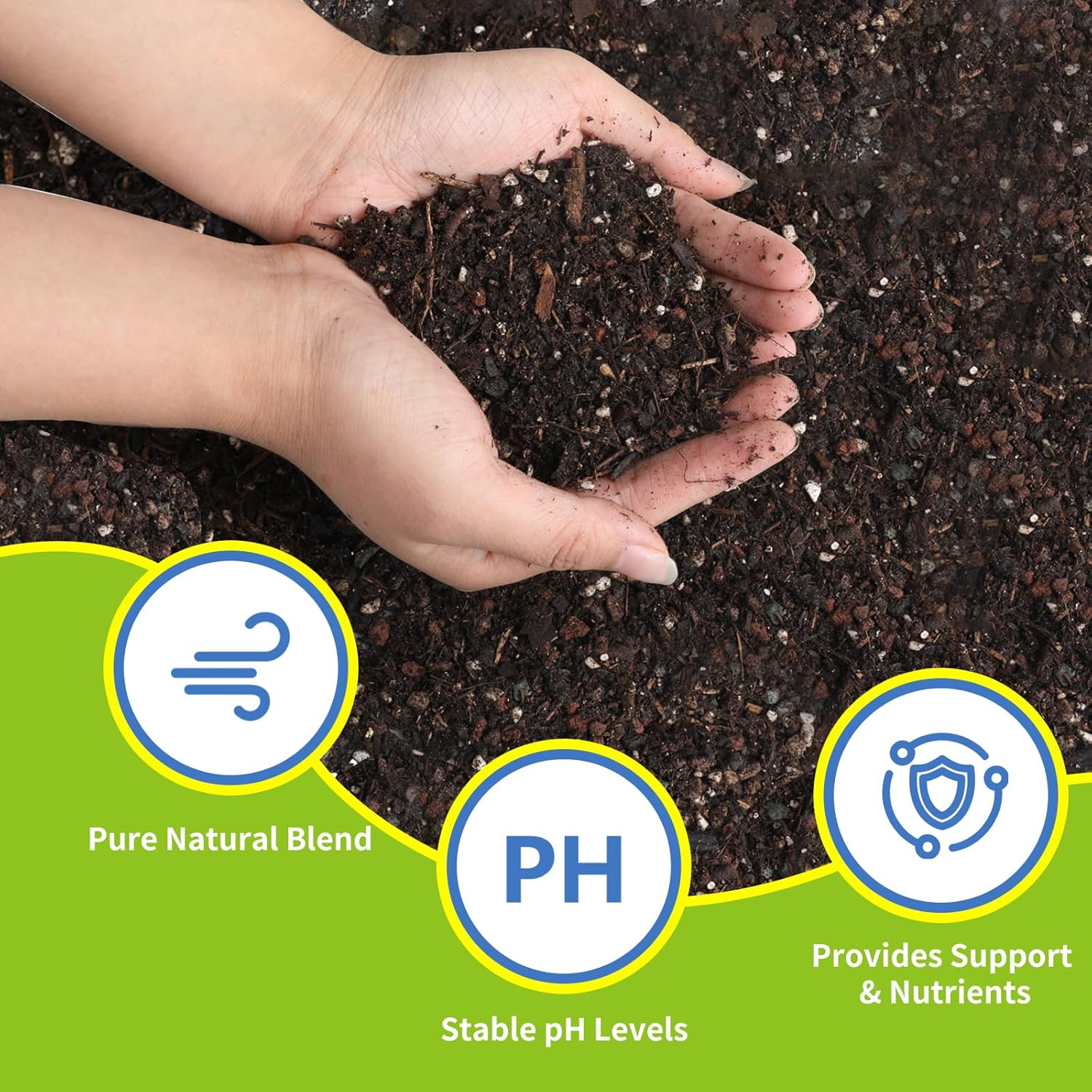 Succulent and Cactus Soil Potting Mix 10qt-Premium Breathable & Fast Draining for Healthy Plants