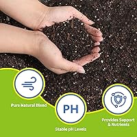 Vista 3 de Mezcla para macetas de tierra para suculentas y cactus, 1 cuarto de galón de alta calidad, transpirable y de drenaje rápido para plantas saludables