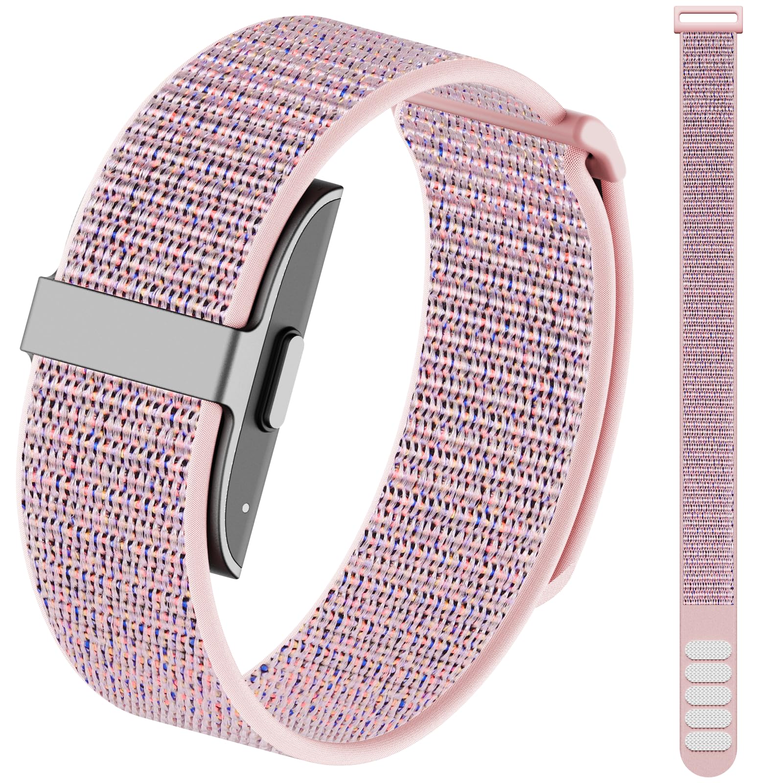 ZOOROO Nylon Loop Sport Replacement Bands Compatible with Hume Health Band, Soft Breathable Adjustable Wrist Band for Hume Band Replacement Strap Wristband for Fitness Tracker Women Men — view 9