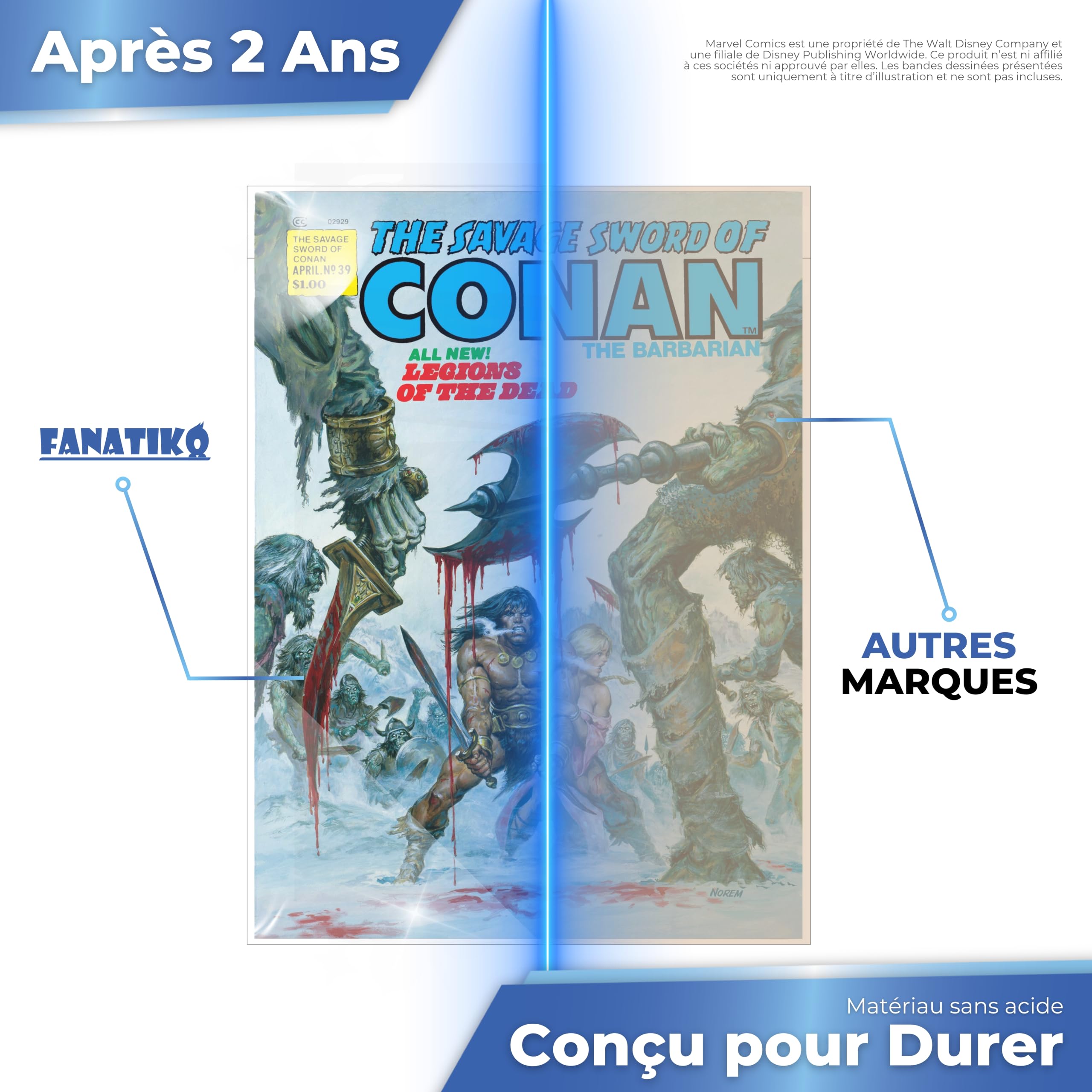 Pochettes Comics Magazine Size (Lot de 100) – Comic Bags avec Fermeture Adhésive, Sans Acide, Ajustement Précis pour BD Grand Format, Haute Transparence