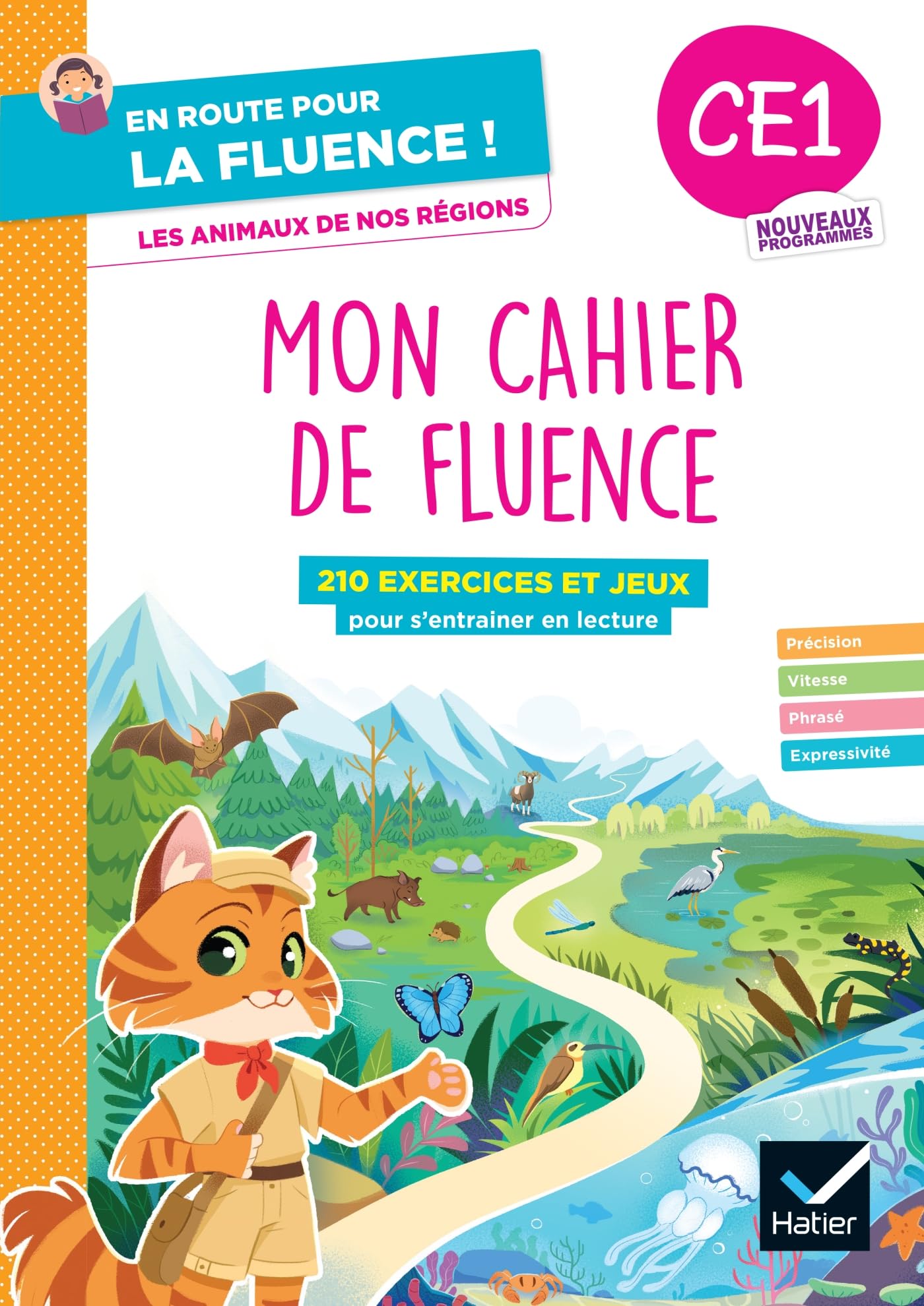 En route pour la fluence ! CE1 - Les animaux de nos régions - Ed. 2026 - Cahier élève: Mon cahier de fluence CE1