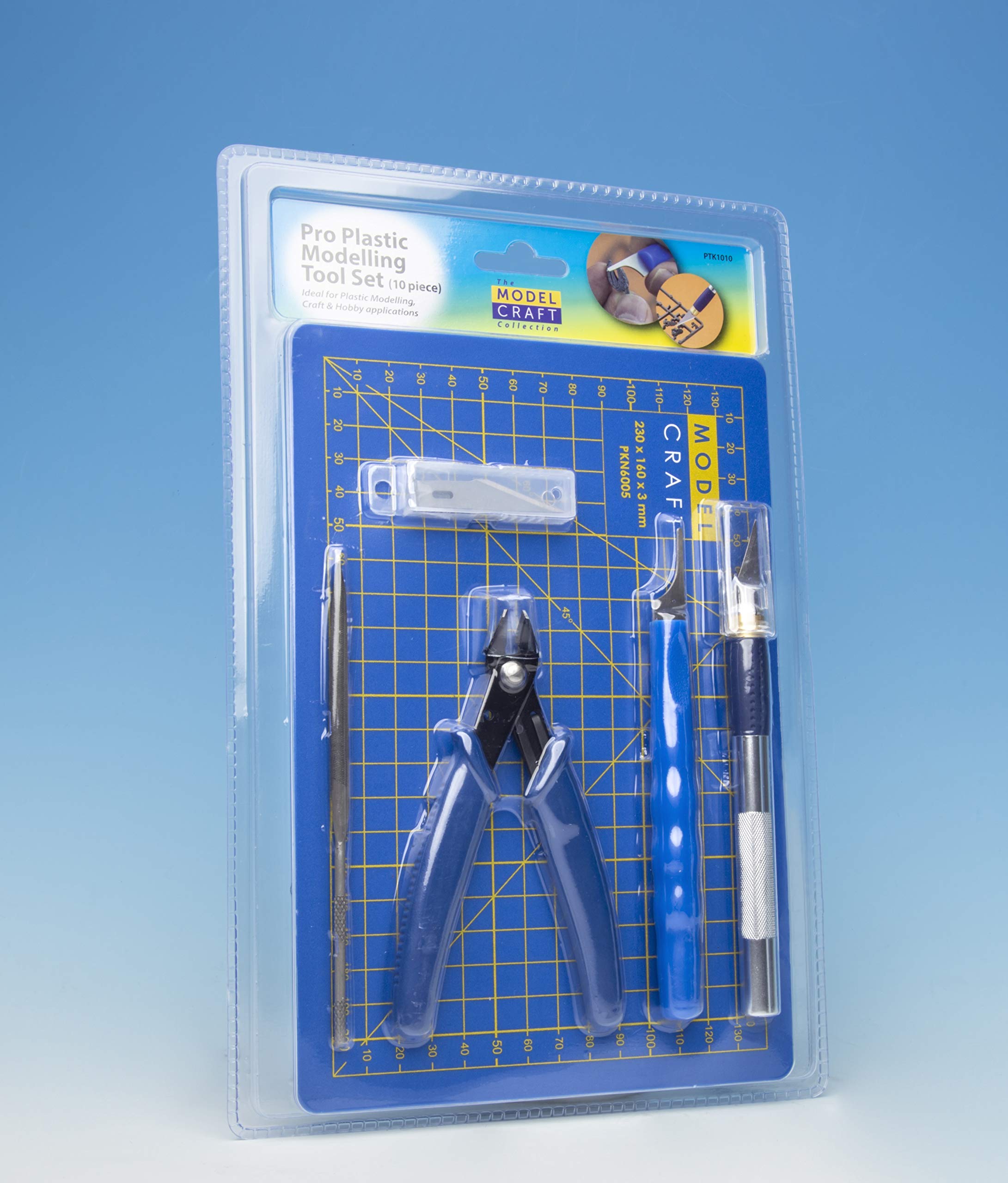 ModelcraftPro Plastic Modelling Tool Set, Blue, 1