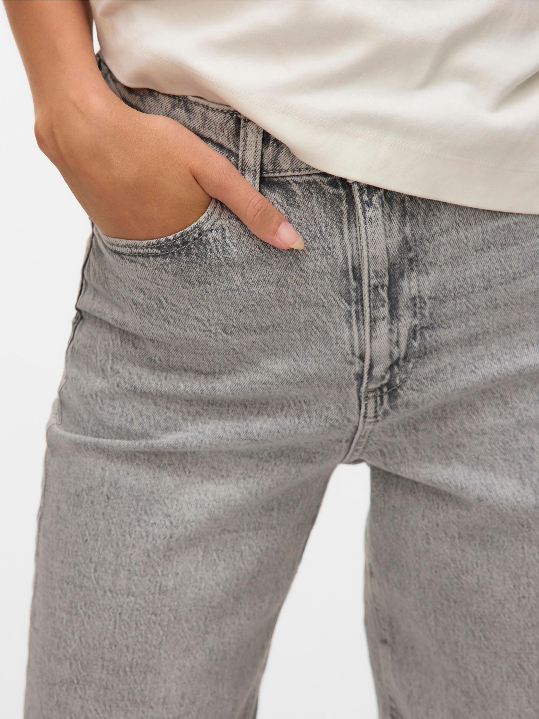 VERO MODA Jean mom VMTESSA Taille Haute Mom Fit Jeans