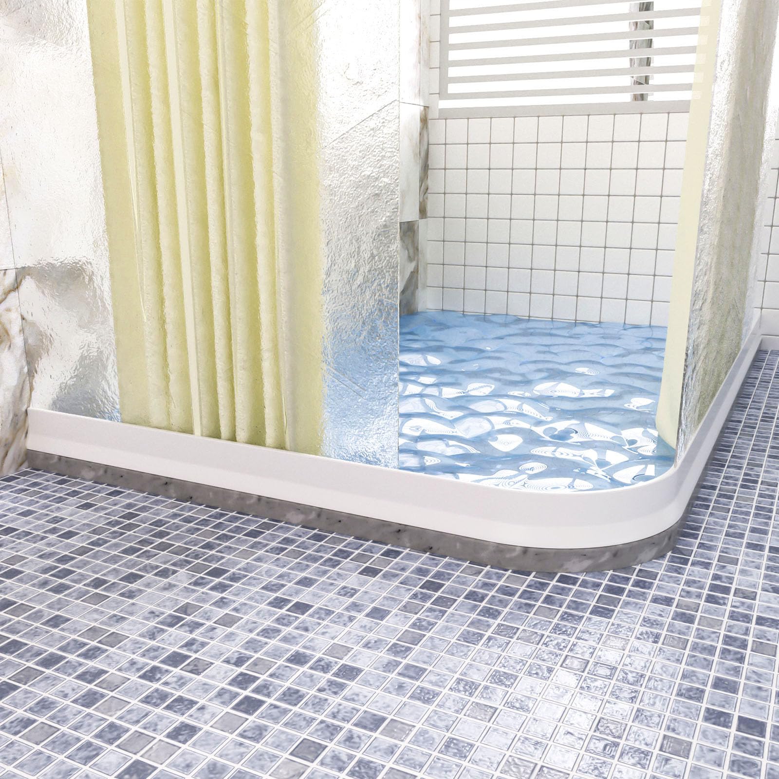 Raycity Shower Water Dam - Block Water Overflow -4 Raycity Shower Water Dam - Block Water Overflow -4