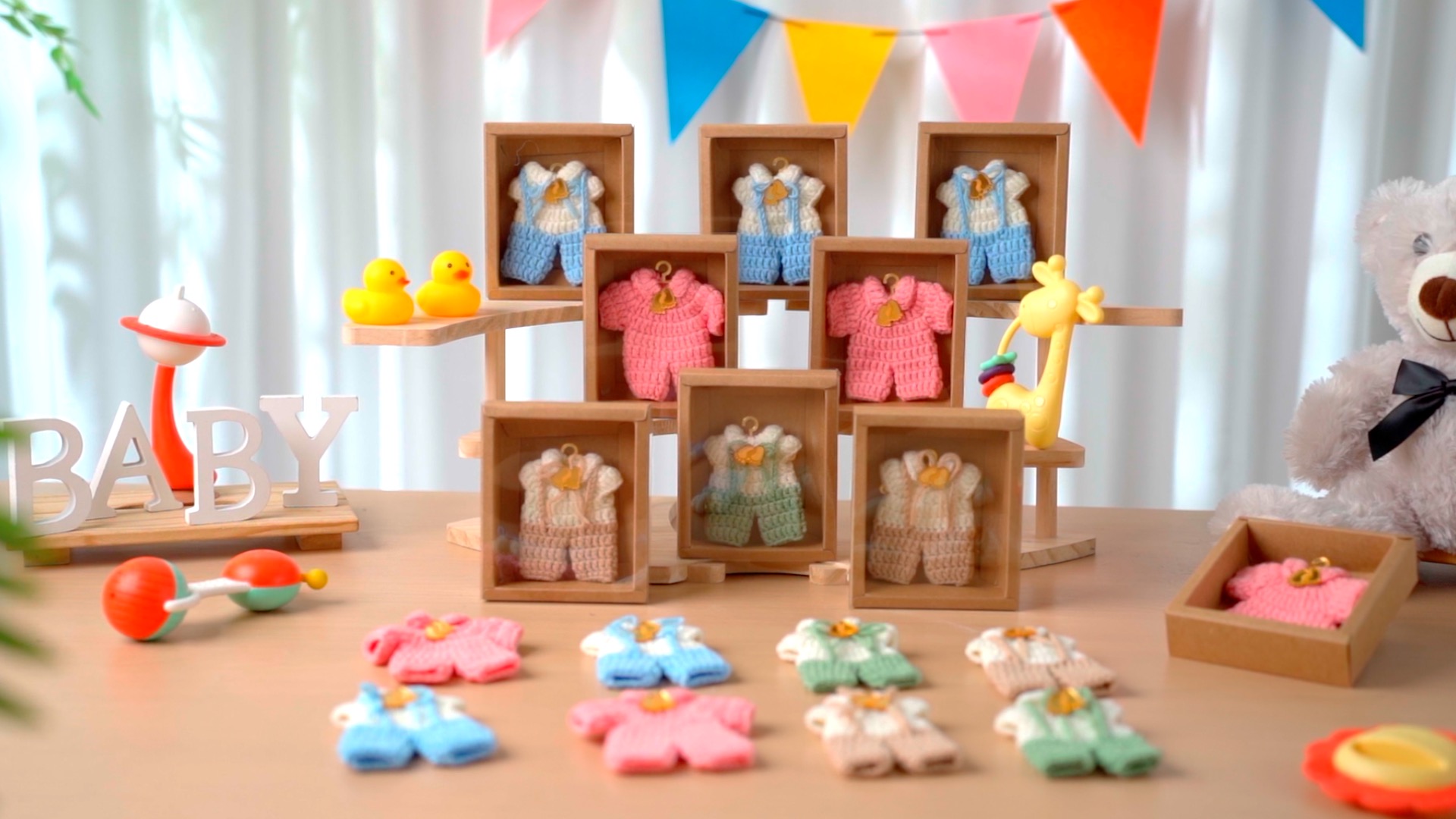 Imanes Decorativos de Suéter para Baby Shower x15 miniatura 7
