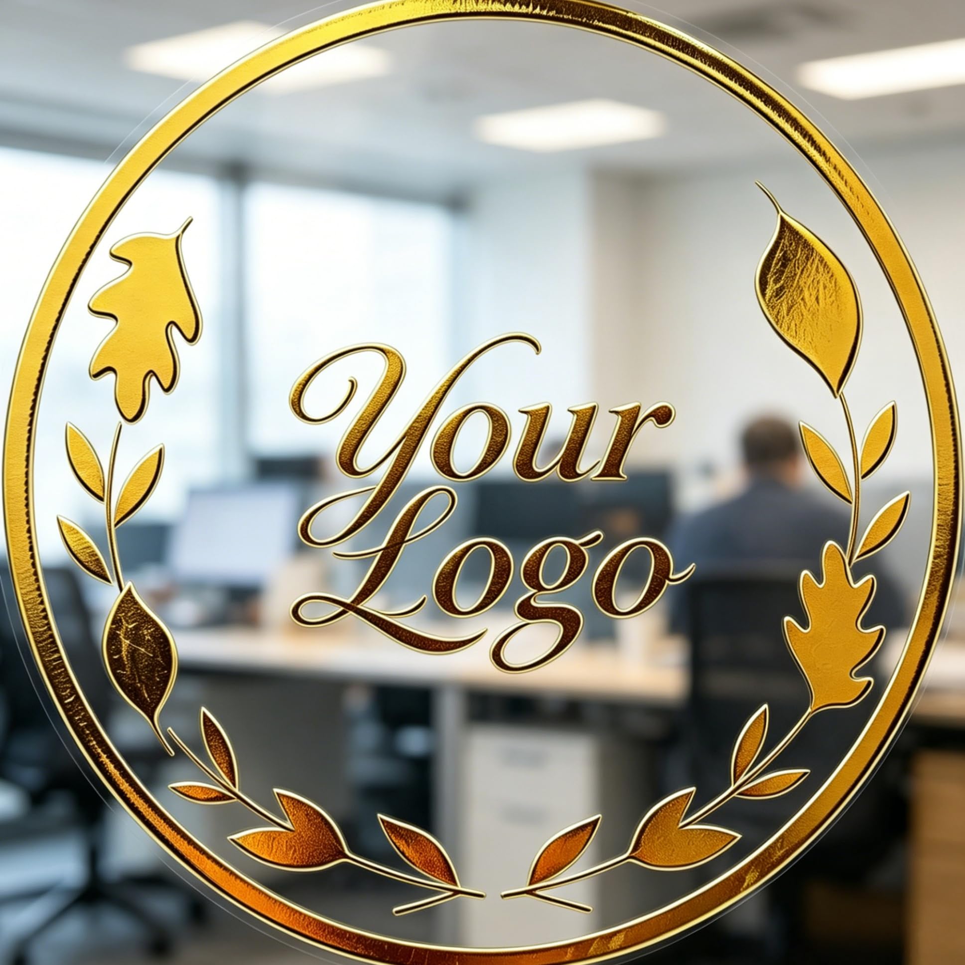 Personalized Gold Foil Clear Stickers for Packaging (Transparent-Foil)