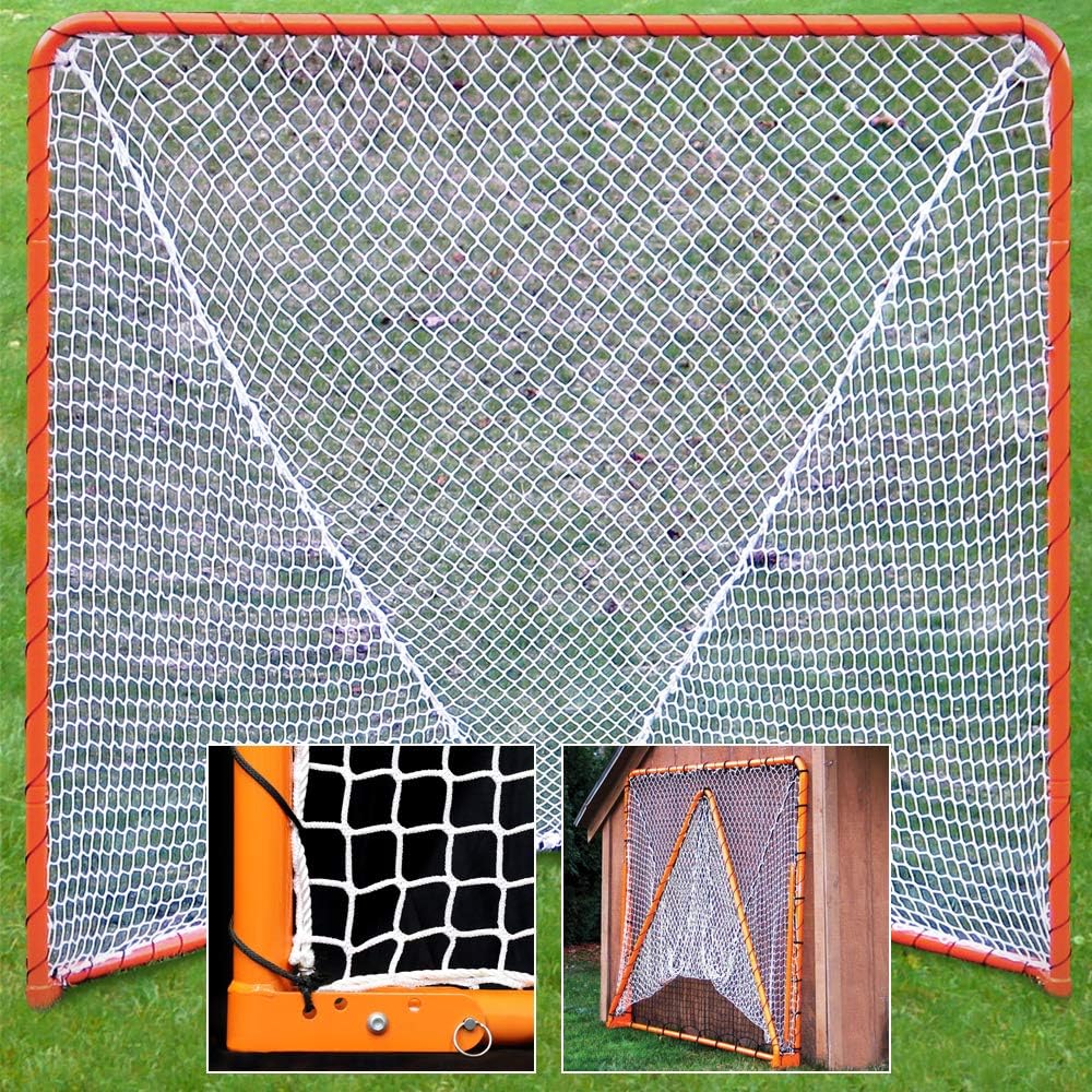 EZGoal Lacrosse Folding Goal, 6 x 6-Feet, Orange : Sports & Outdoors