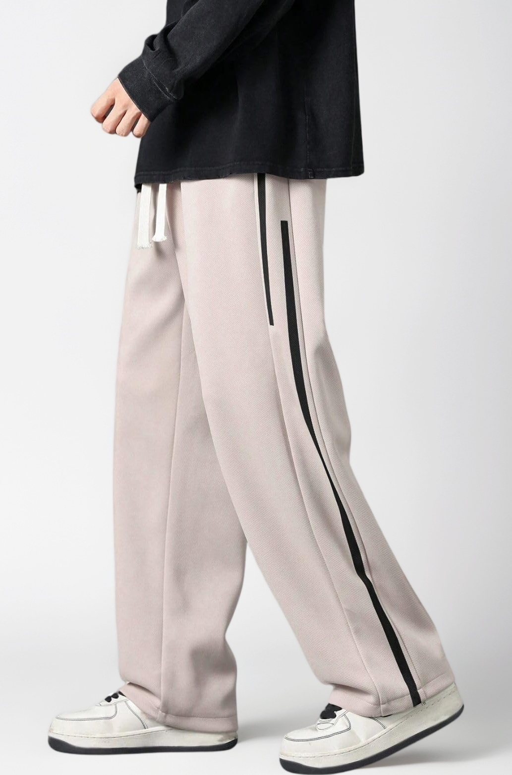 GRECIILOOKS Korean Style Track Pants for Men – Loose Fit Lycra Cargo Joggers | Trendy Gym & Streetwear Bottoms with Utility Pockets (Available in Plus Size and Combo Pack of 2)