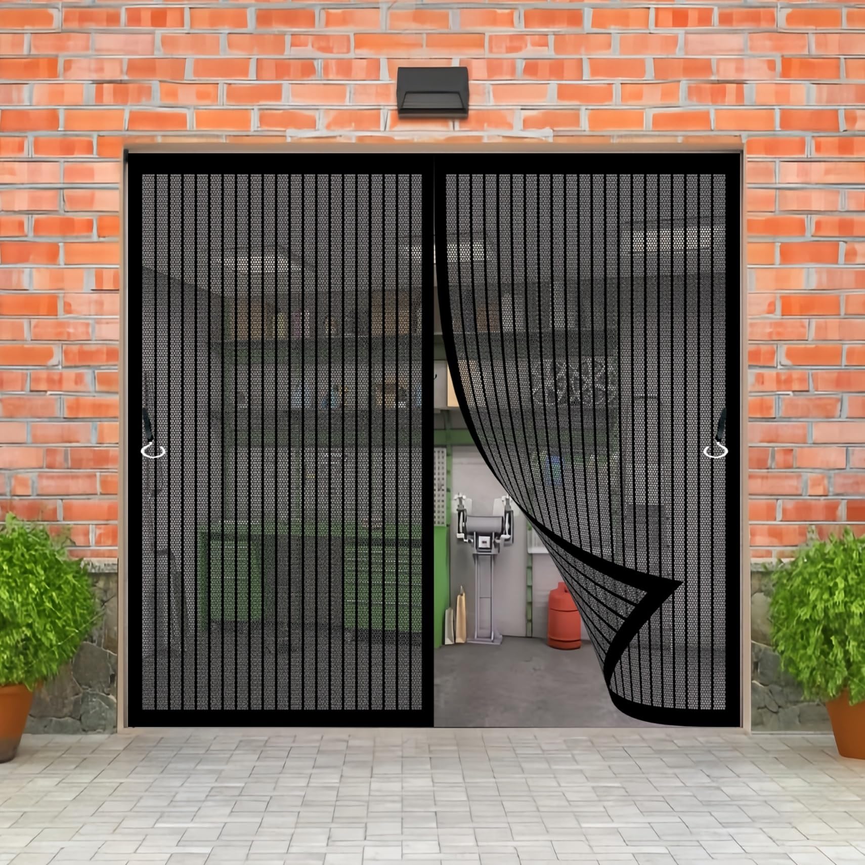 Moustiquaire porte 96x230 cm : rideau magnétique anti-moustiques sans perçage