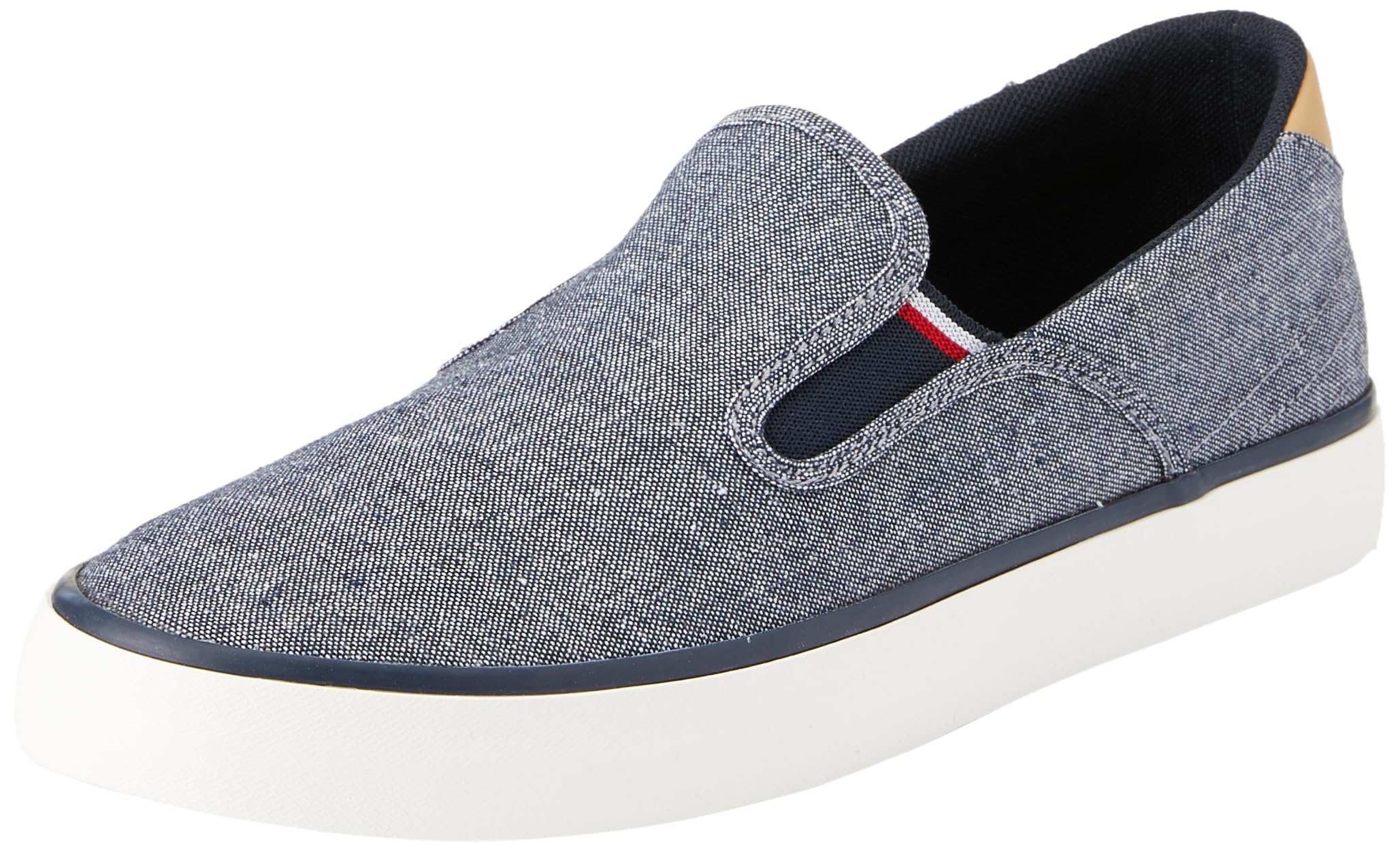 Tommy Hilfiger Sneaker de Lino para Hombre, Azul (Desert Sky), 45