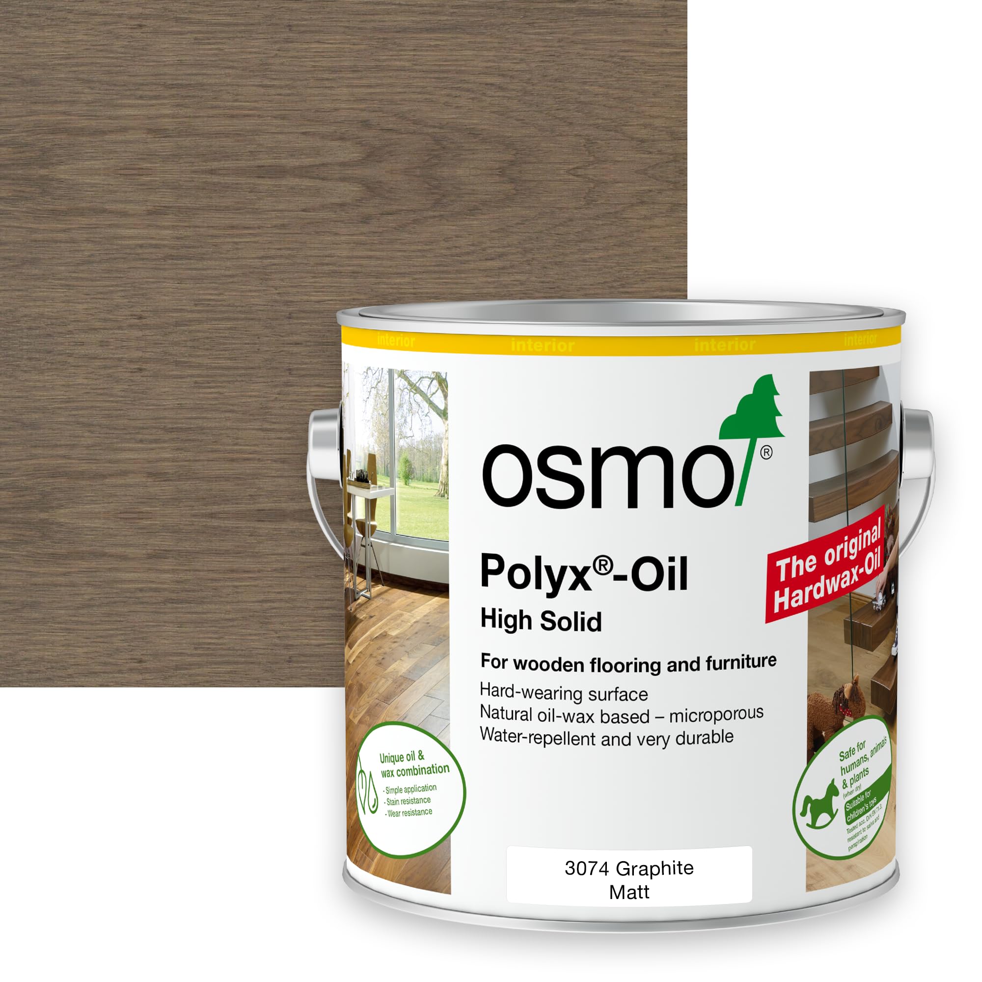 Osmo PolyX Oil Original Matt 2.5l, 3074 Graphite