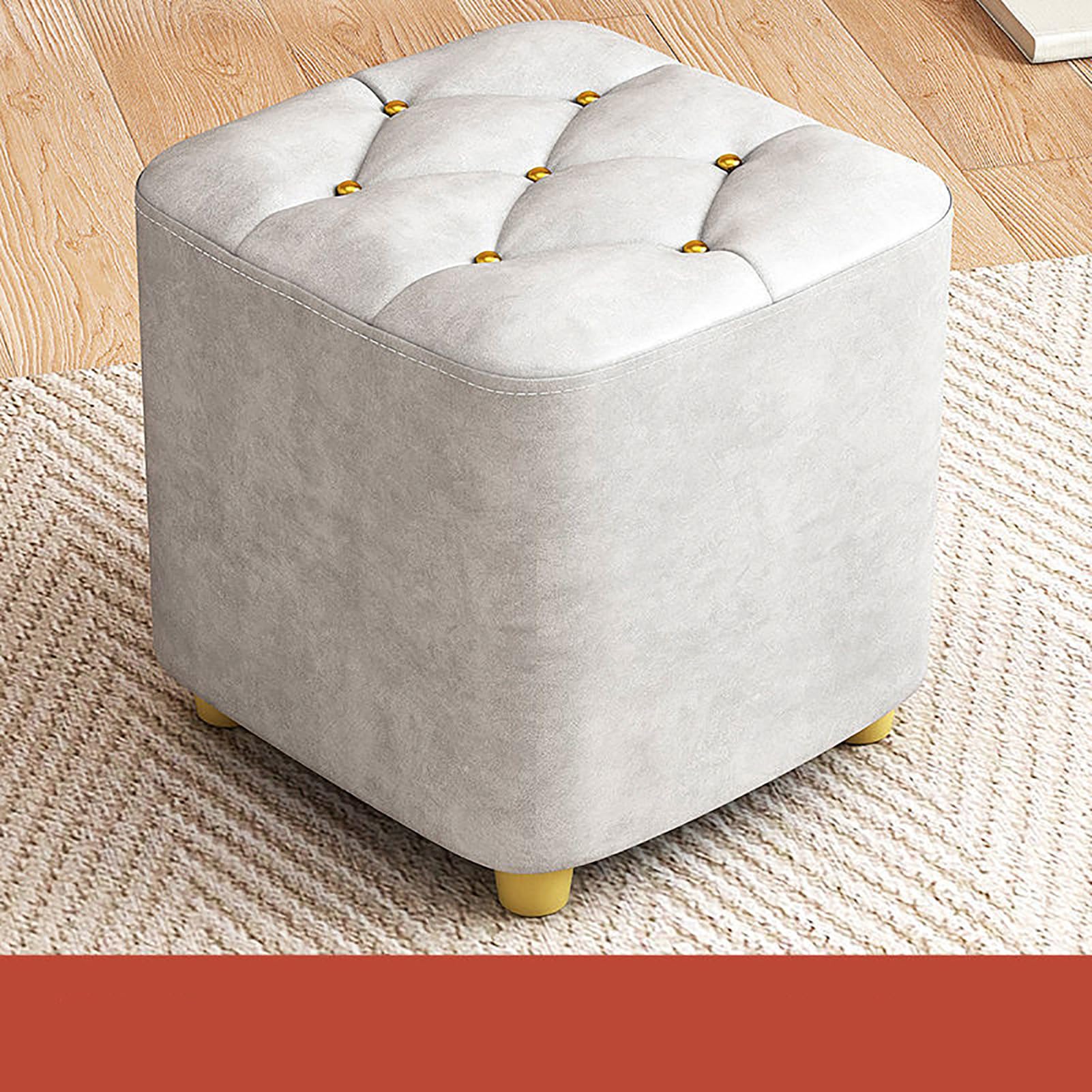 Petit repose-pieds ottoman bois pour soulager vos jambes