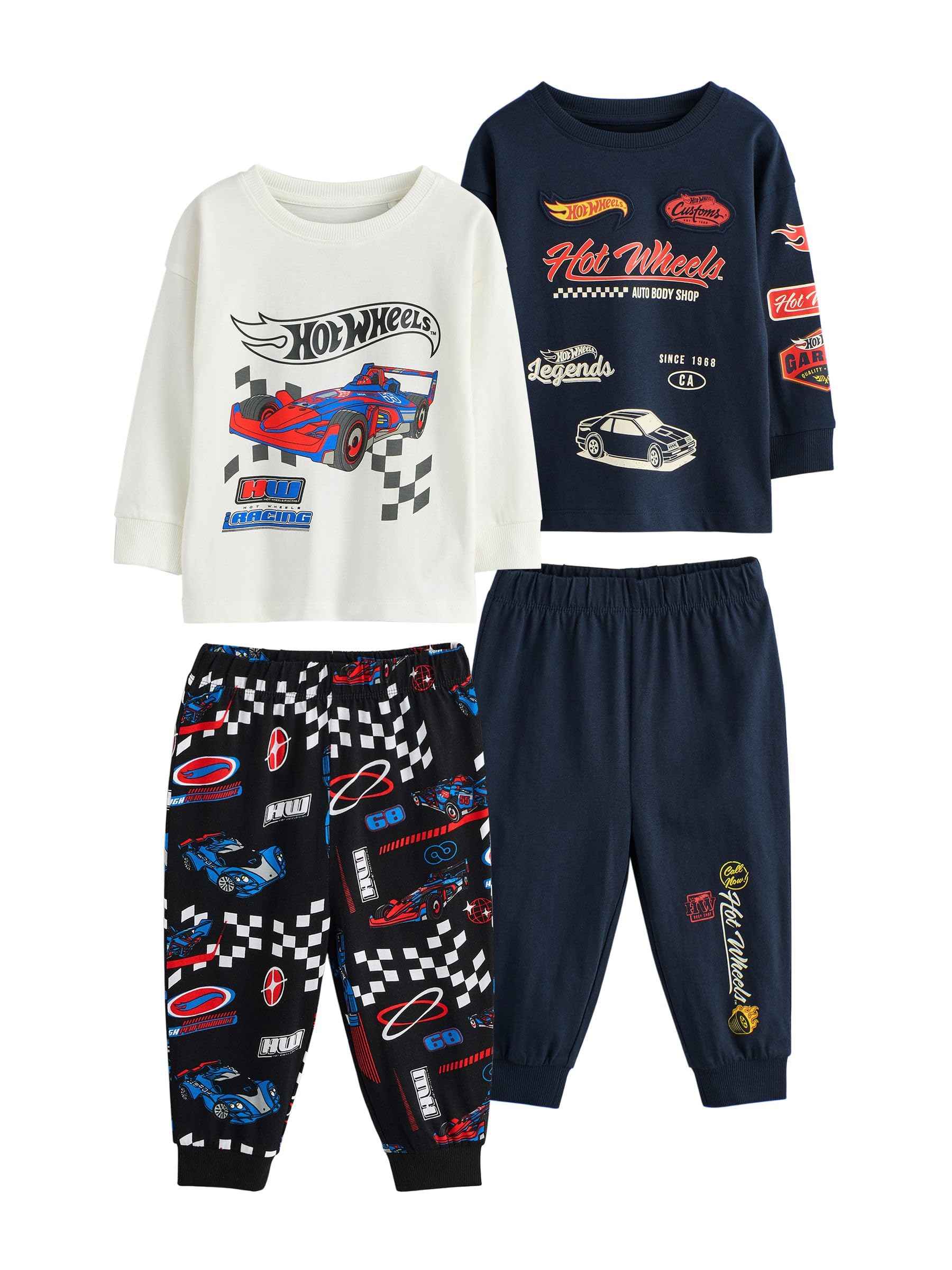 NEXT Jungen Kuschelige Schlafanzüge, 2er-Pack