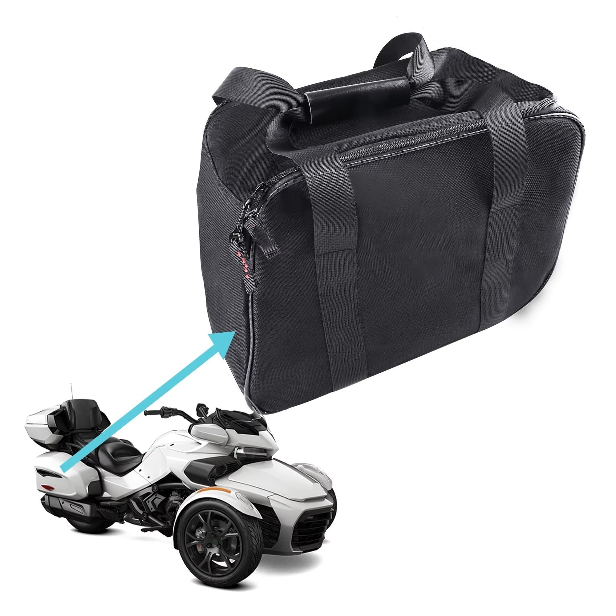 Borsa Posteriore Moto Borsa Universale Per Moto Bagagli Rimovibile Cinghie Per Zaino Organizzatore Bagagliaio Impermeabile