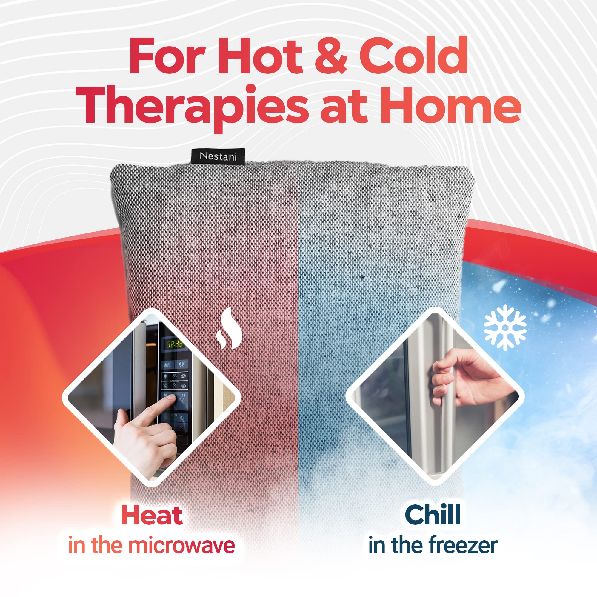 Buy Nestani Microwavable Heating Pad, Cherry Seed Reusable Heat Pack