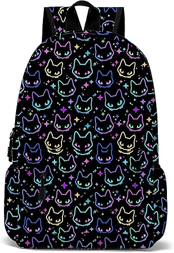 Cats Bacpack - Mochila para portátil de 17 pulgadas, casual, duradera, mochila de viaje, para hombres y mujeres, Gato #1