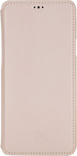 Vista 3 de Venito Venice - Funda delgada compatible con Galaxy S9 con soporte, cartera, cierre automático y función de bloqueo RFID (rosa nude)