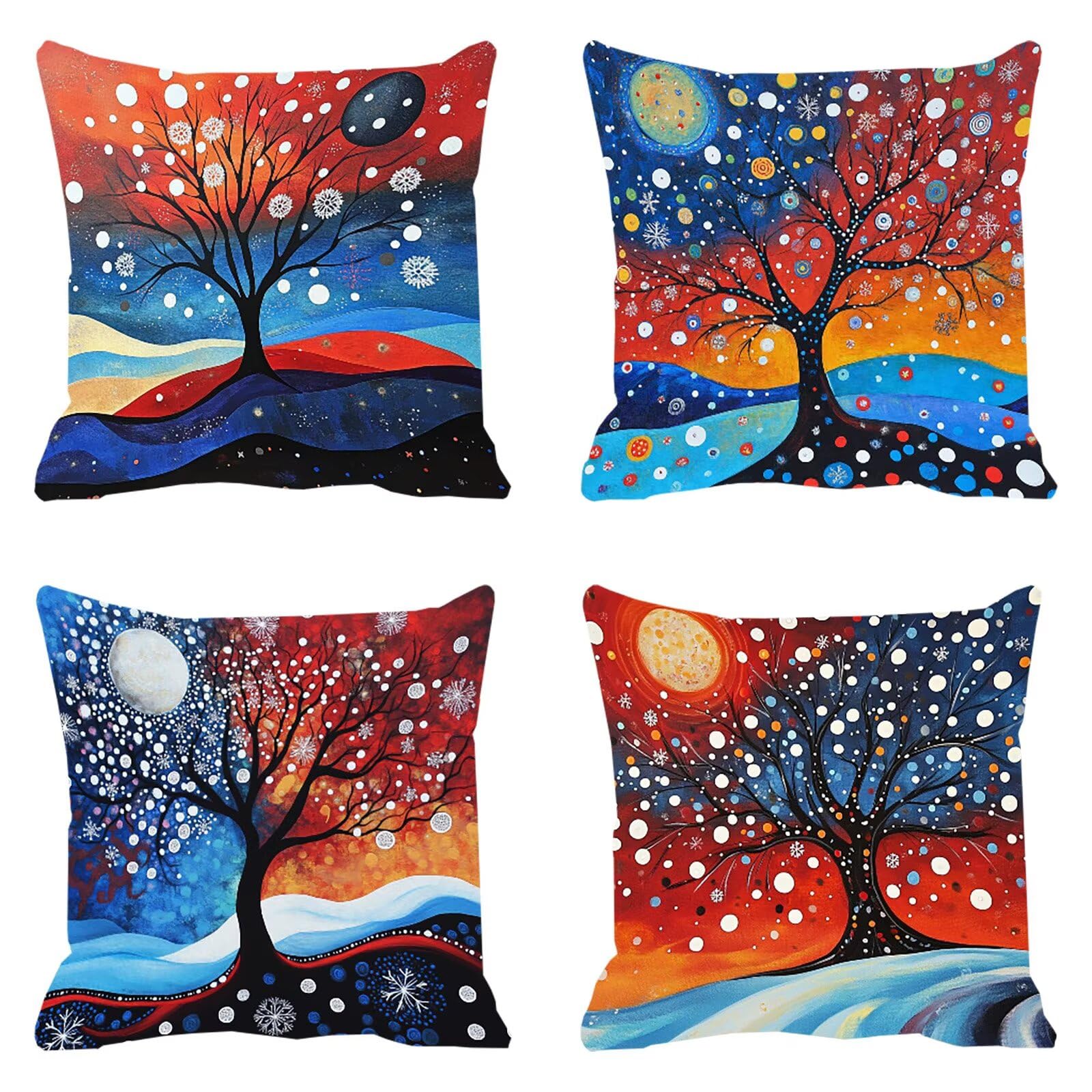 Housse de coussin 50x50cm imperméable pour canapé et salon de jardin