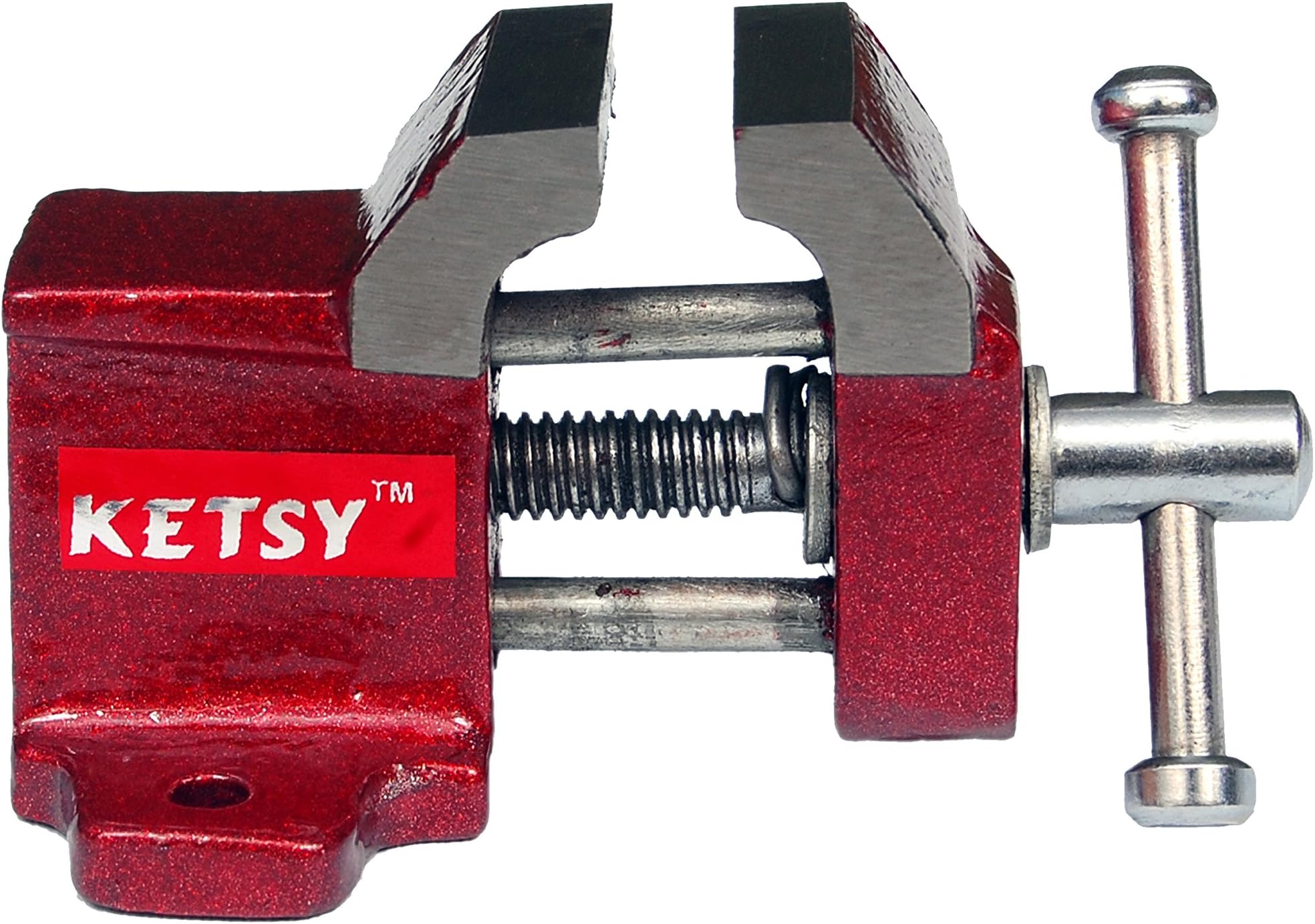 KETSY 843 Red Iron Cast Baby Vice - 25 mm Without clamp