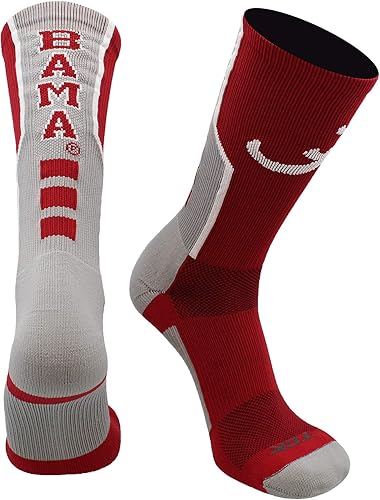 Calcetines de la Universidad de Alabama Crimson Tide Perimeter Crew