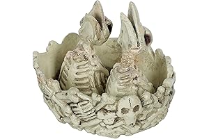 Crazy Bonez Skeleton Nest with Chicks for Spooky and Fun Halloween Decoration