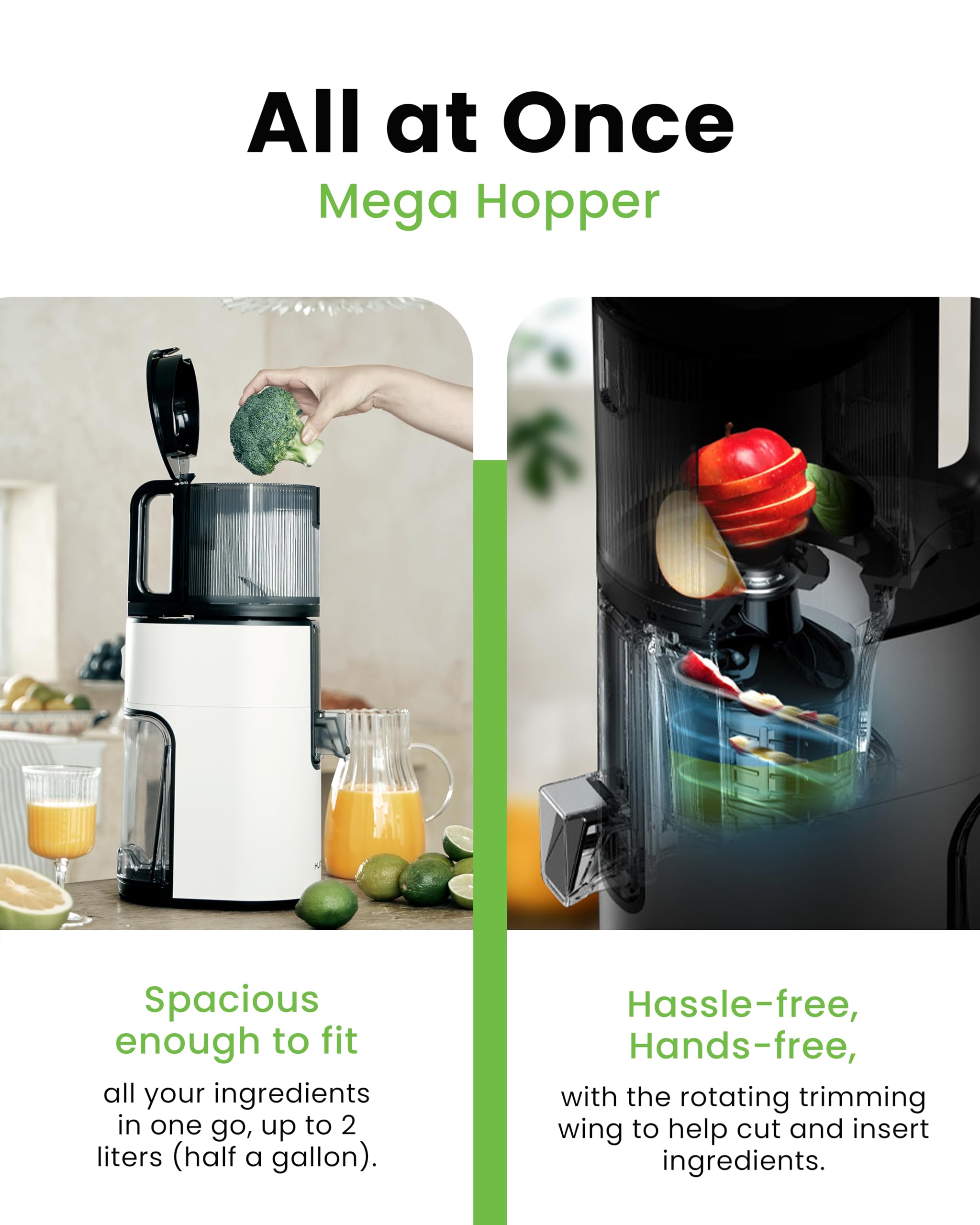 Slow Juicer - Spremiagrumi Elettrico per Frutta, Verdura