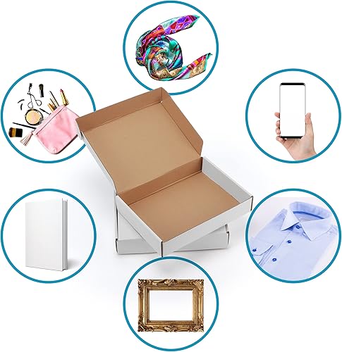 Miniatura 5 de EYMPEU Cajas de regalo de margaritas rosas de 12 x 9 x 4 pulgadas, paquete de 20 cajas de envío de regalos a granel para mujeres, sobres de regalo