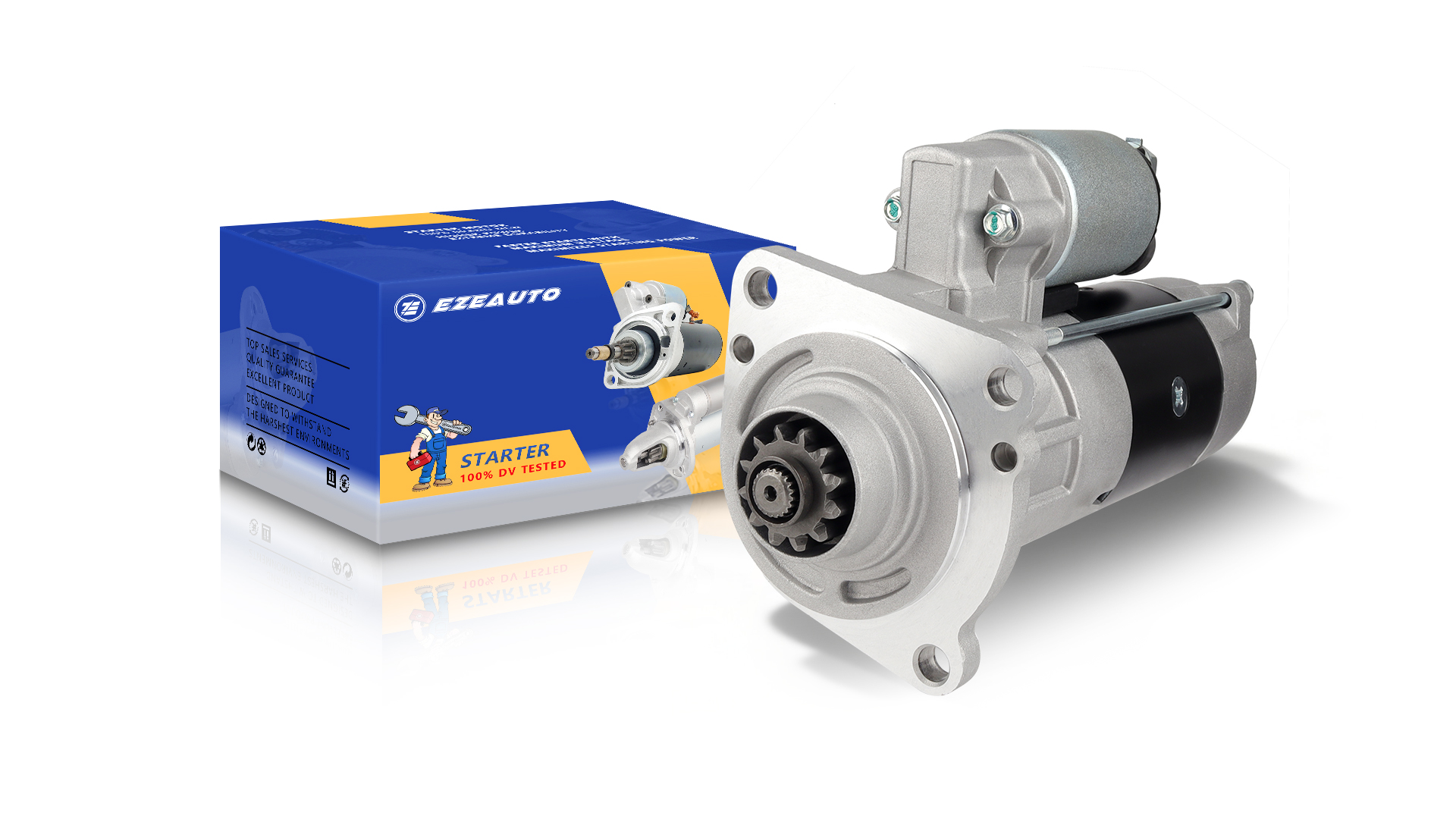 Image of Ezexpreze 410-48076 Starter Compatible with for Ford E-Series Vans, 1995-2000, F150, F250, F350, 94,95,96,97,98 F250 & F450 Super Duty 99-00, Excursion, TM000A19101, 17578N