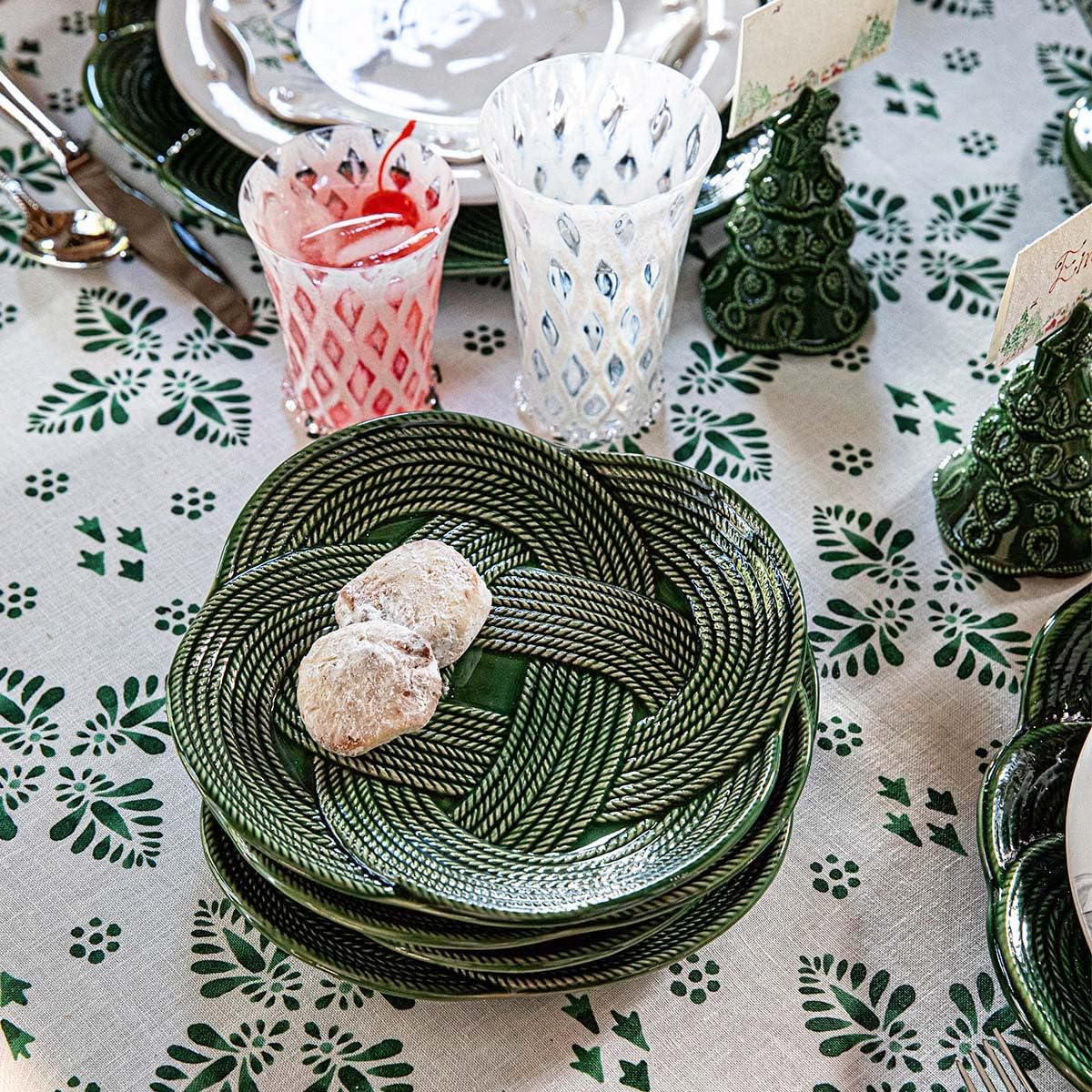 Juliska Le Panier Mystic Knot Dessert/Salad Plate - Basil
