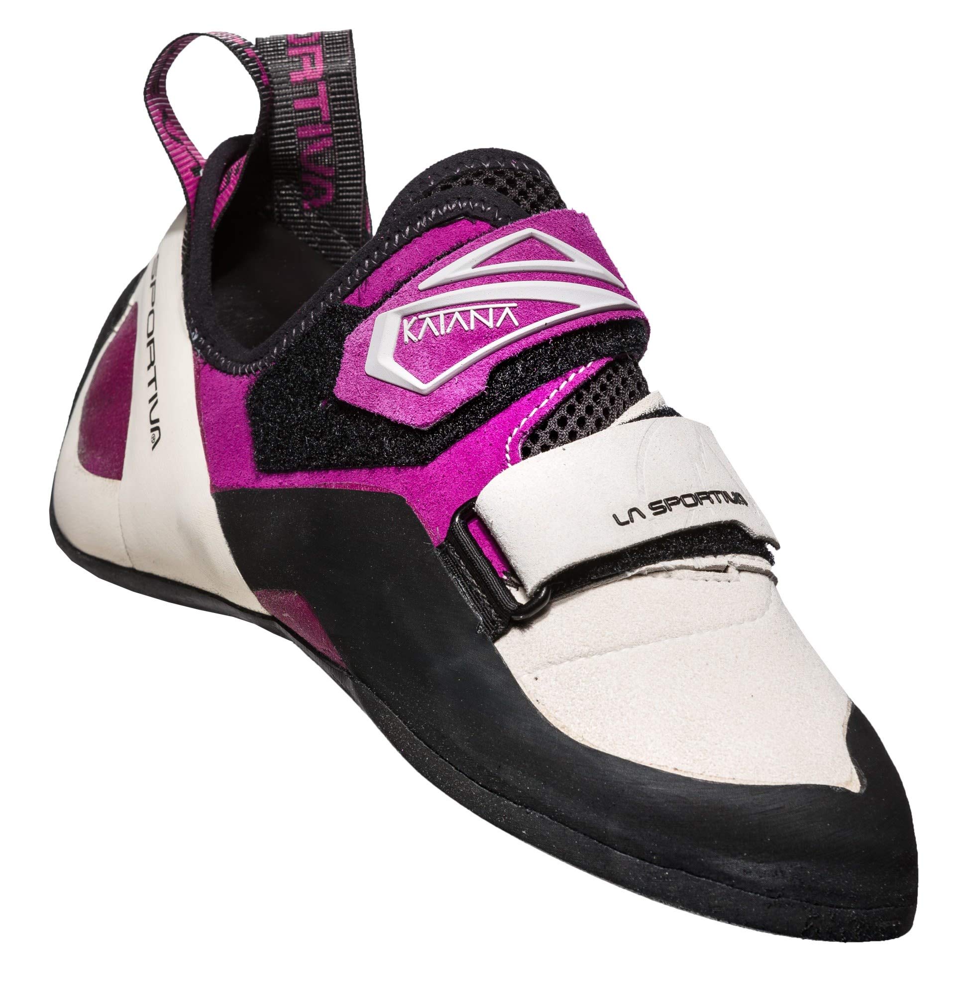La Sportiva Girls Climbing Shoes, Multi Coloured White Purple 000, 3 Toddler