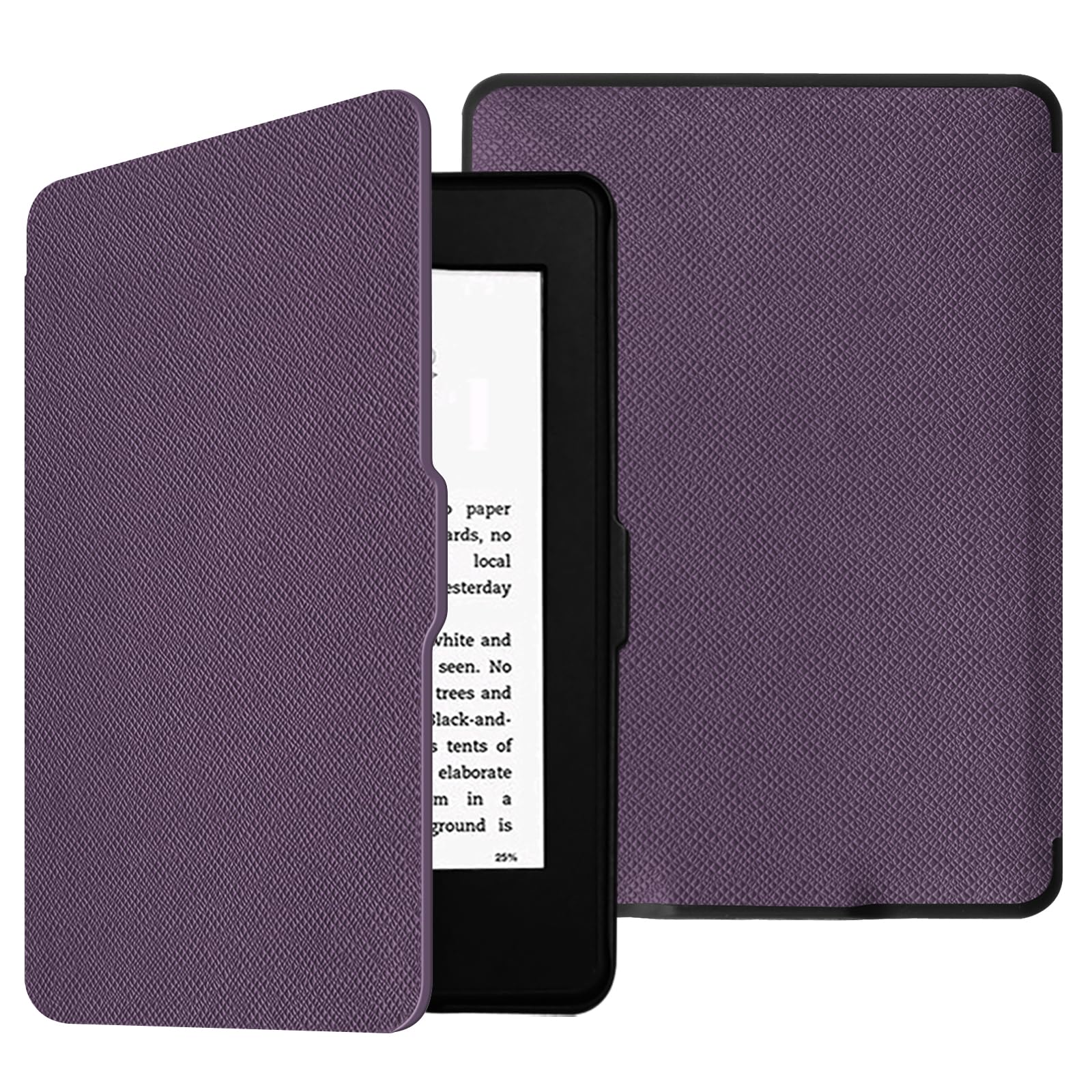 FINTIE Custodia per Kindle Paperwhite 6" 2012-2017 Modello EY21 DP75SDI, Cover Sottile Leggero con Auto Sveglia/Sonno, Viola