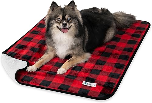 Miniatura 1 de PetAmi Manta impermeable para perros pequeños y medianos, manta para mascotas a prueba de orina para sofá cama, manta reversible a prueba de agua