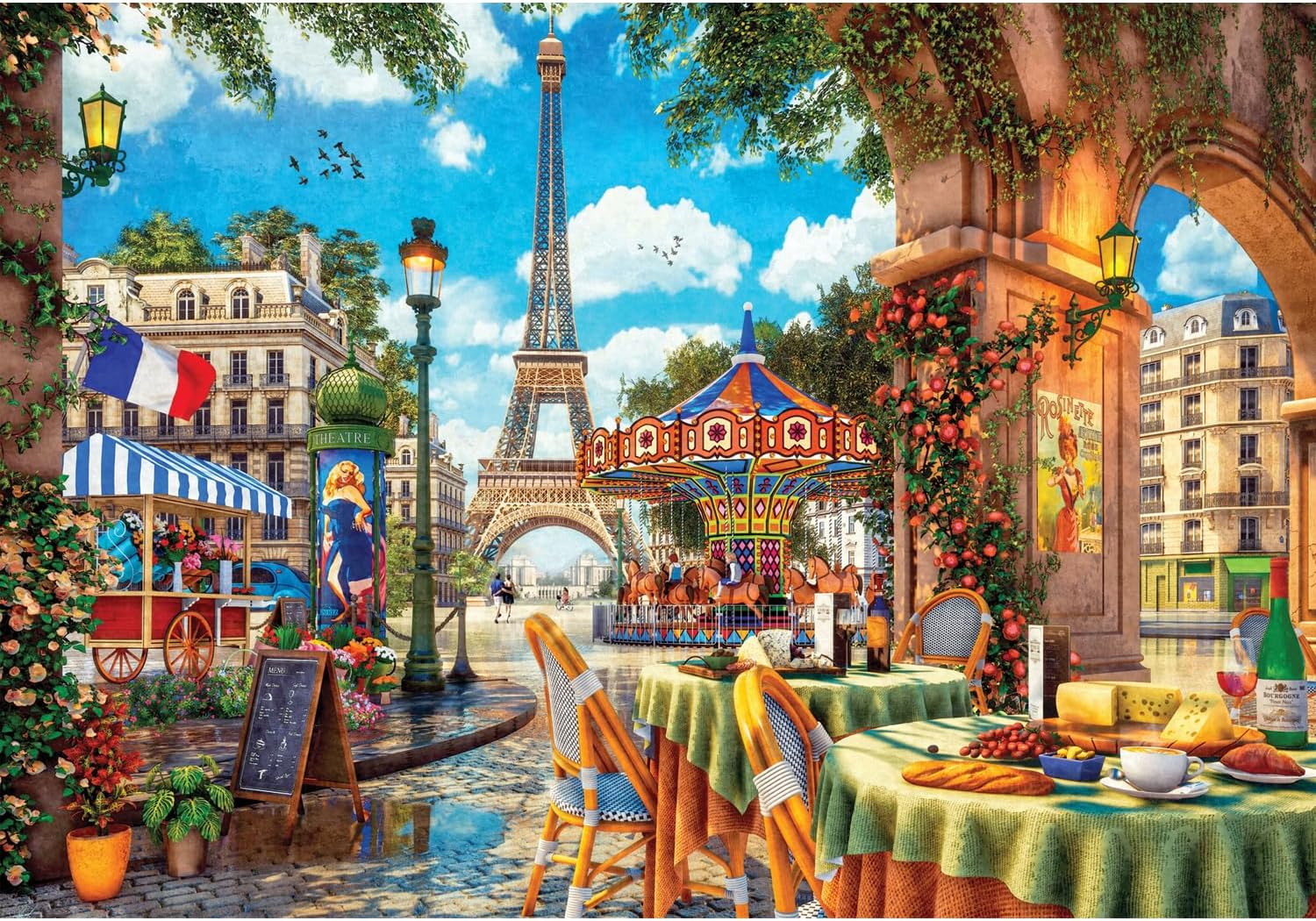Anatolian Puzzle - Paris Day Out, 2000 Piece Jigsaw Puzzle, 3960,Multicolor,Standard