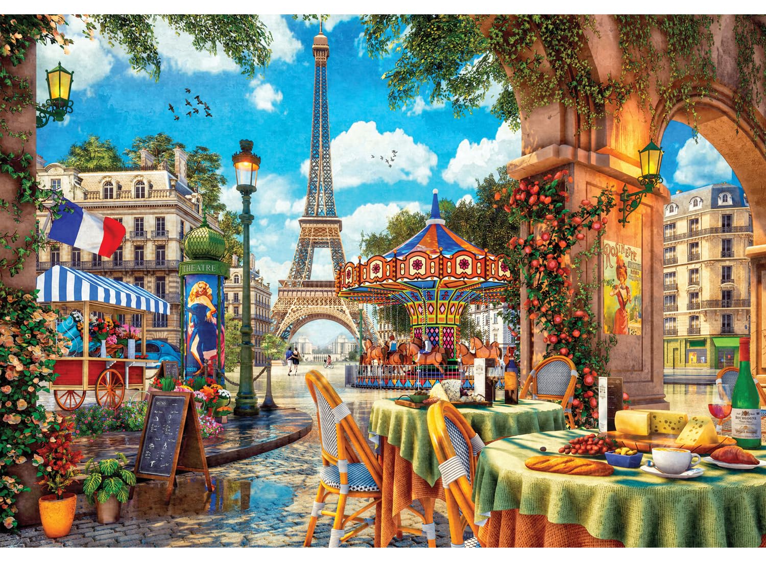 Anatolian Puzzle - Paris Day Out, 2000 Piece Jigsaw Puzzle, #3960