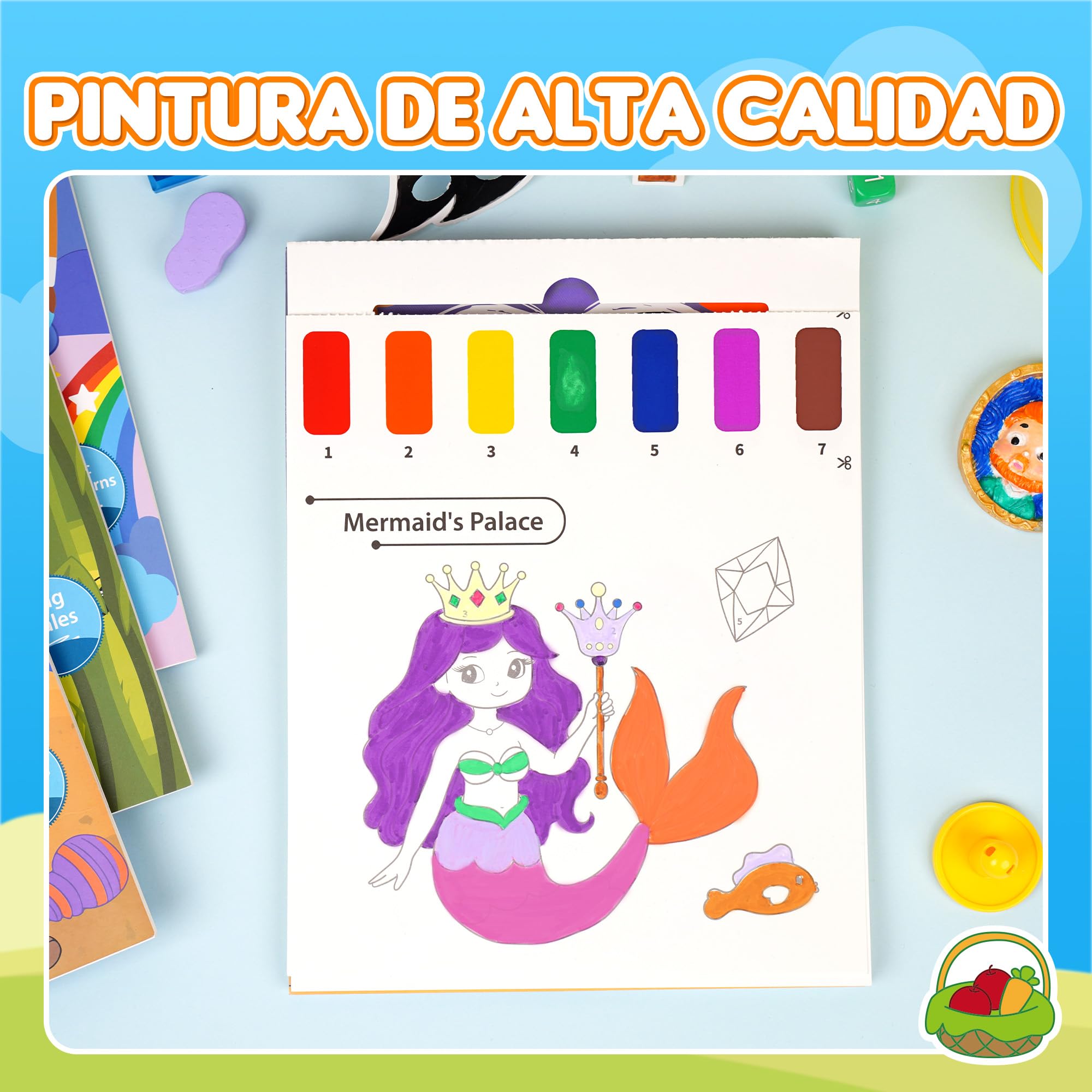 Libro De Pintura Con Agua Para Niños De 1 A 4 Años – Papel De Acuarela Mágico Con Pincel | Regalo Educativo Sin Desorden