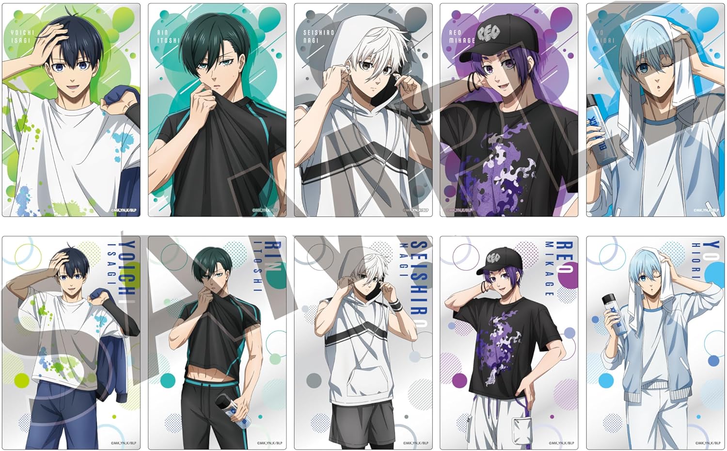 Blue Rock Trading Card Clear Training Wear Style Box of 10