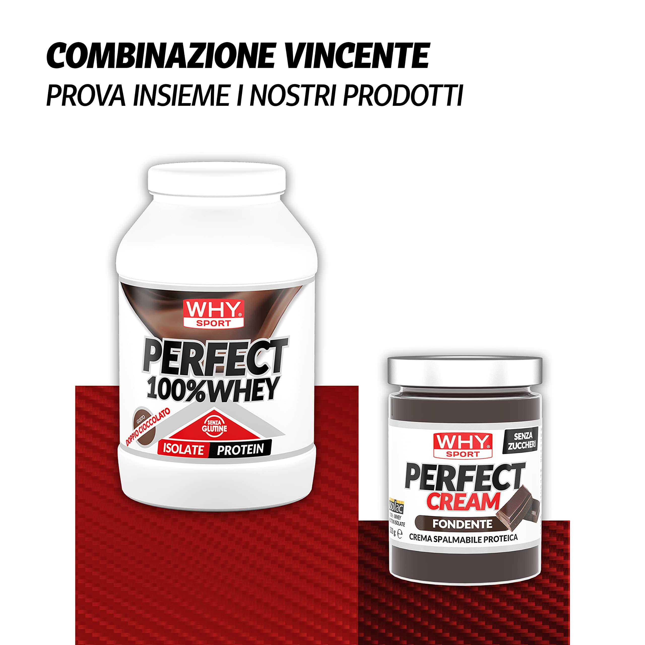 WHY SPORT PERFECT 100% WHEY - Proteine Whey - Proteine Isolate - Proteine in Polvere con Aminoacidi Essenziali per la Massa Muscolare - Gusto Doppio Cioccolato - 900 gr