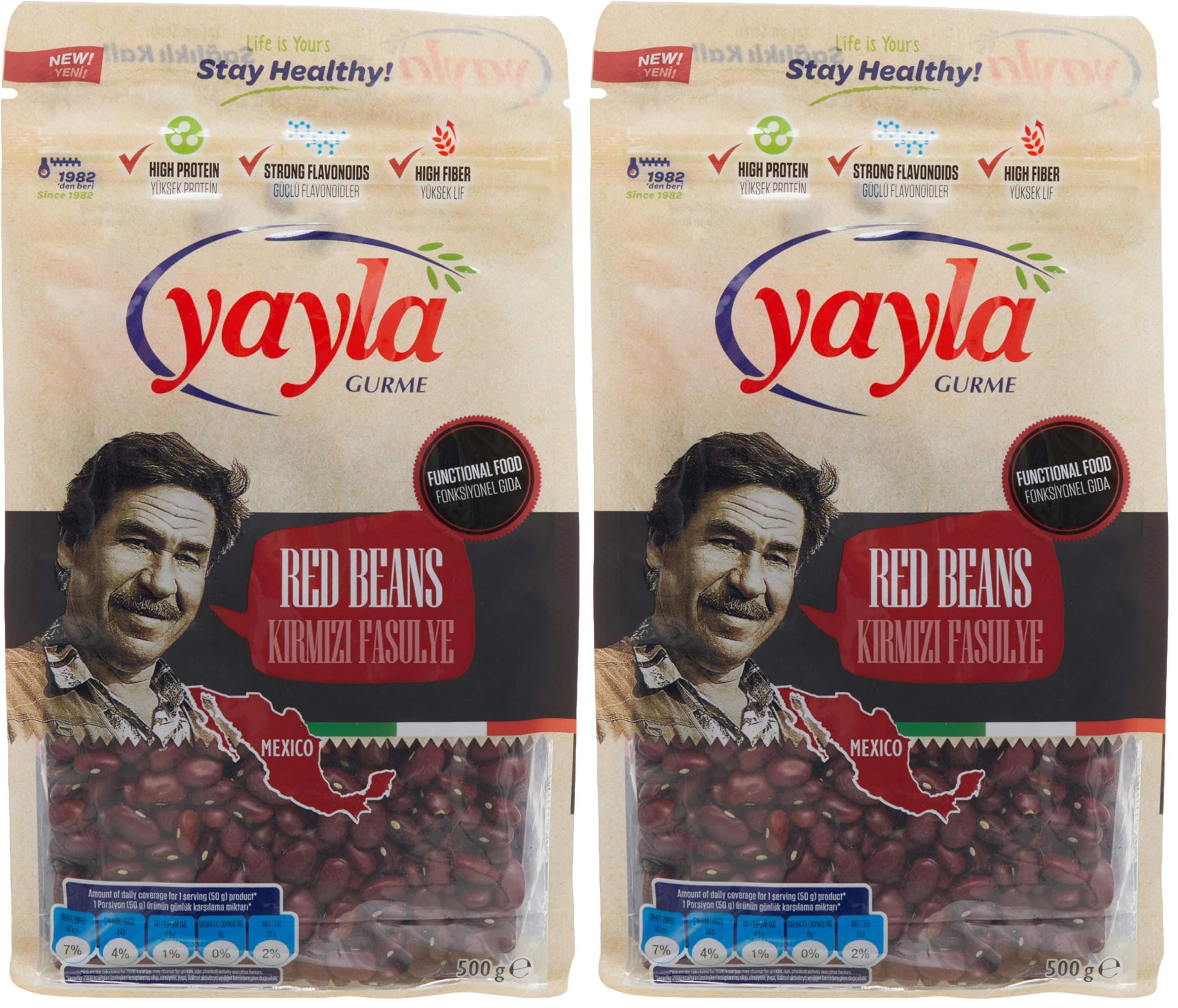 Yayla Gurme Kırmızı Fasulye (500 Gr) (2 paketi)