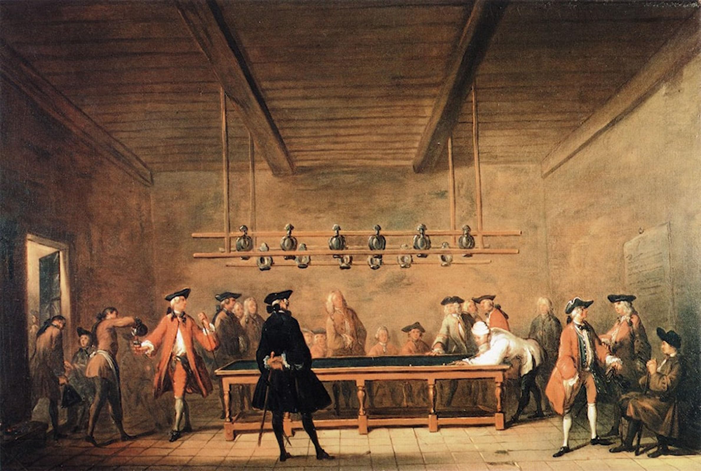 POSTERIIk Vintage Print Pop Art Landscape Artwork the of Billiards by Jean-baptiste-simeon Chardin Art Prints for Office Home Decor 60x90cm