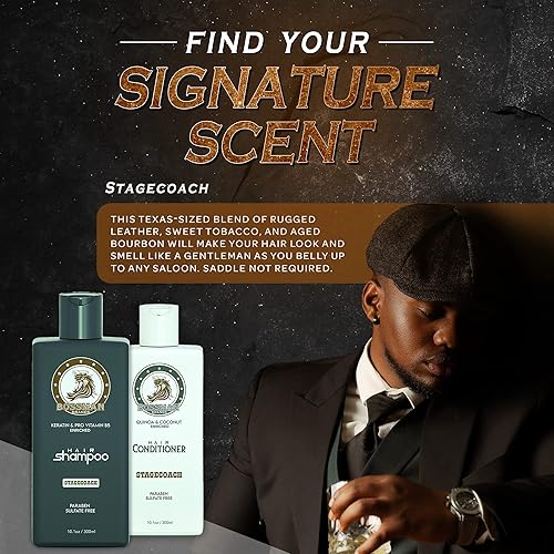 Miniatura 7 de Bossman Combo de champú y acondicionador para el cabello, fórmula hidratante, fortalecedora y calmante para el cabello de los hombres, sin parabenos