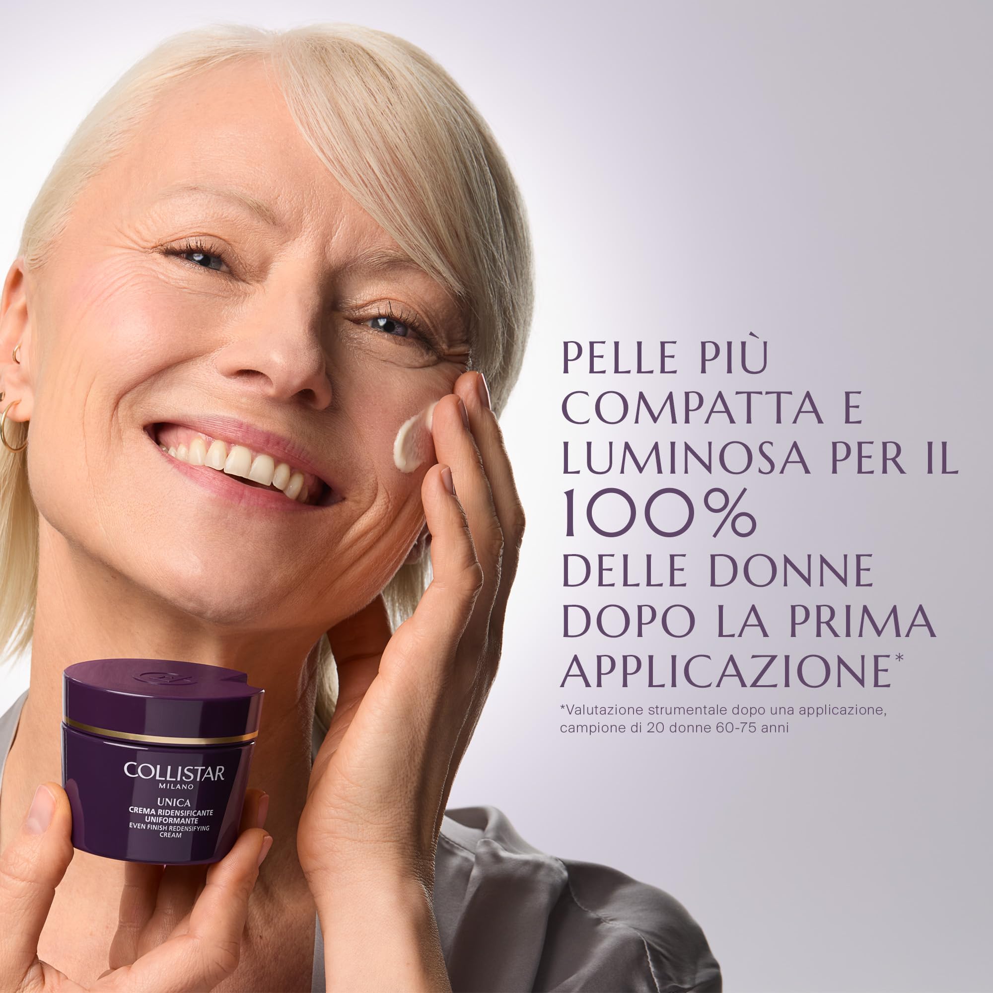 Collistar Unica Crema Viso Uniformante, Rende la Pelle Luminosa e Uniformata, Texture Ricca e Vellutata, Stimola la Produzione di Collagene, Senza Siliconi, 50 ml