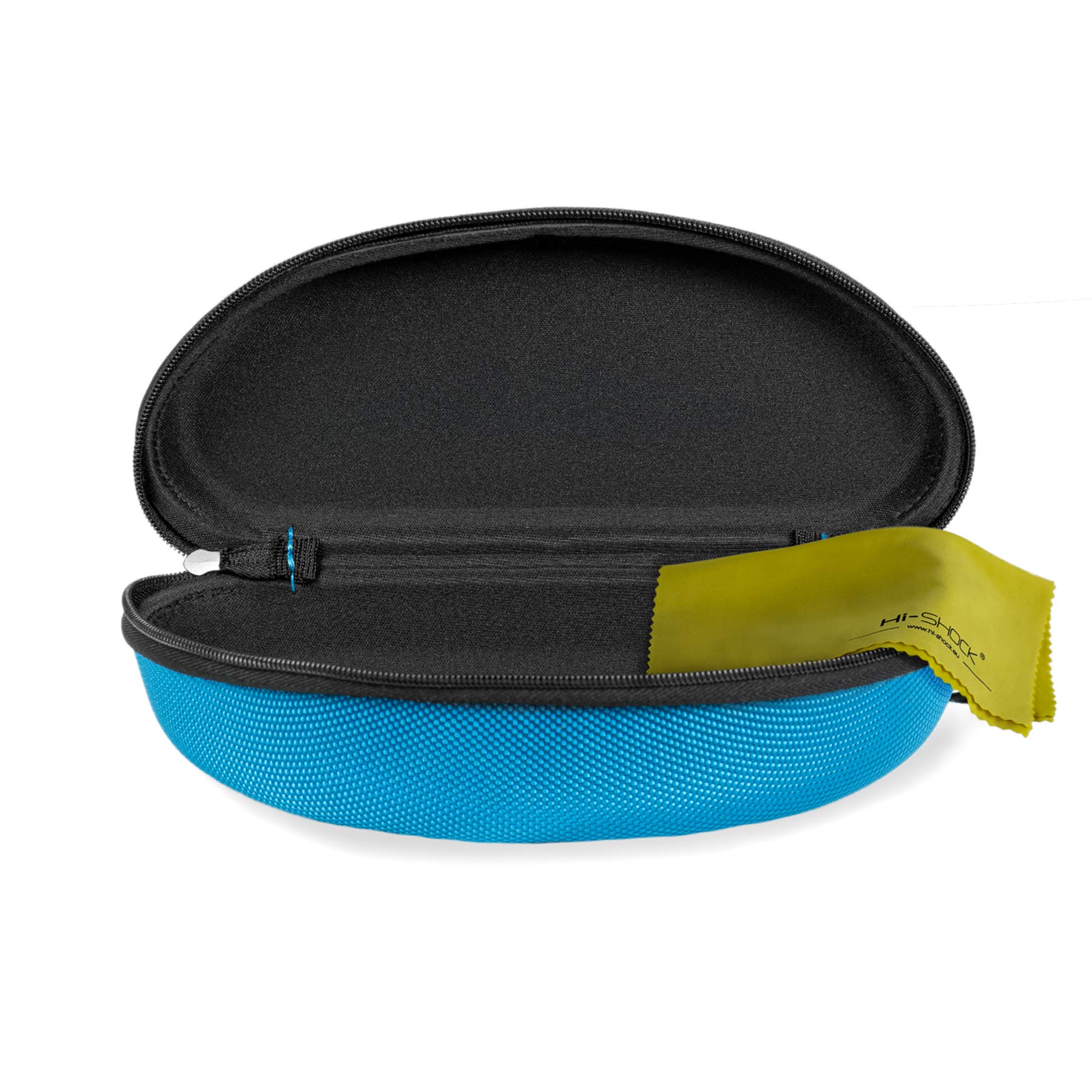 Hi-SHOCK Blue Heaven aktive 3D-Brille - kompatibel mit DLP 3D Beamer von Acer, BenQ, Optoma, Vivitec, Viewsonic, LG - wiederaufladbarer Akku - 40 Stunden Akkulaufzeit | Mit Brillenetui