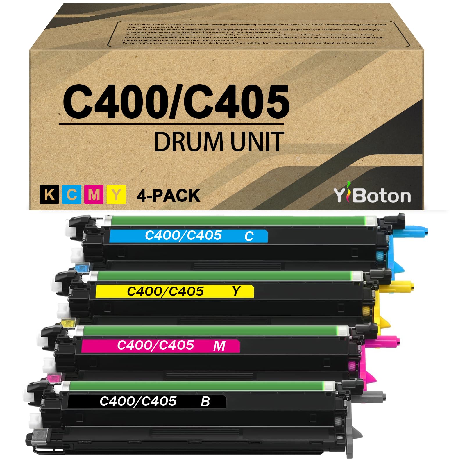 VersaLink C400 C405 Imaging Drum Unit 4-Pack | 108R01121 Drum Unit,Compatible with Xerox Phaser 6600 6600DN WorkCentre 6605 6655 Printer Imaging Drum Unit